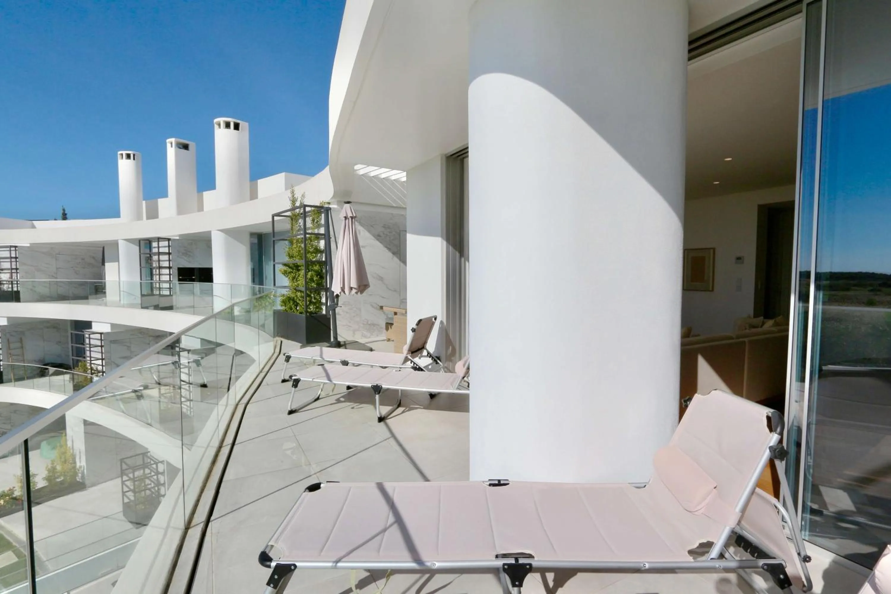 Balcony/Terrace in Lake24 CD256- CleverDetails, 3 bedroom apartment, sleeps 6, near to Falesia Beach and the Marina