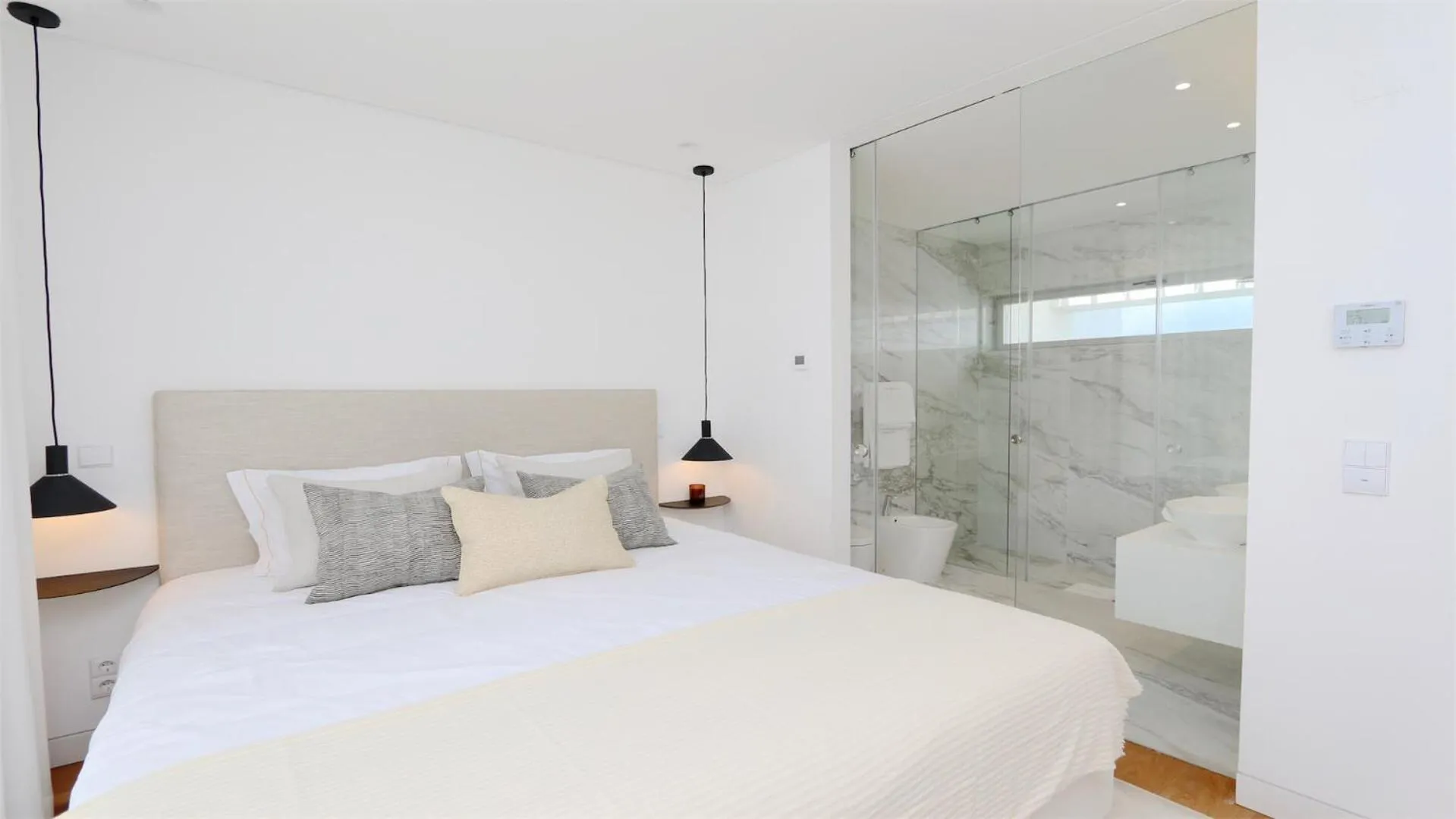 Bedroom, Bed in Lake24 CD256- CleverDetails, 3 bedroom apartment, sleeps 6, near to Falesia Beach and the Marina