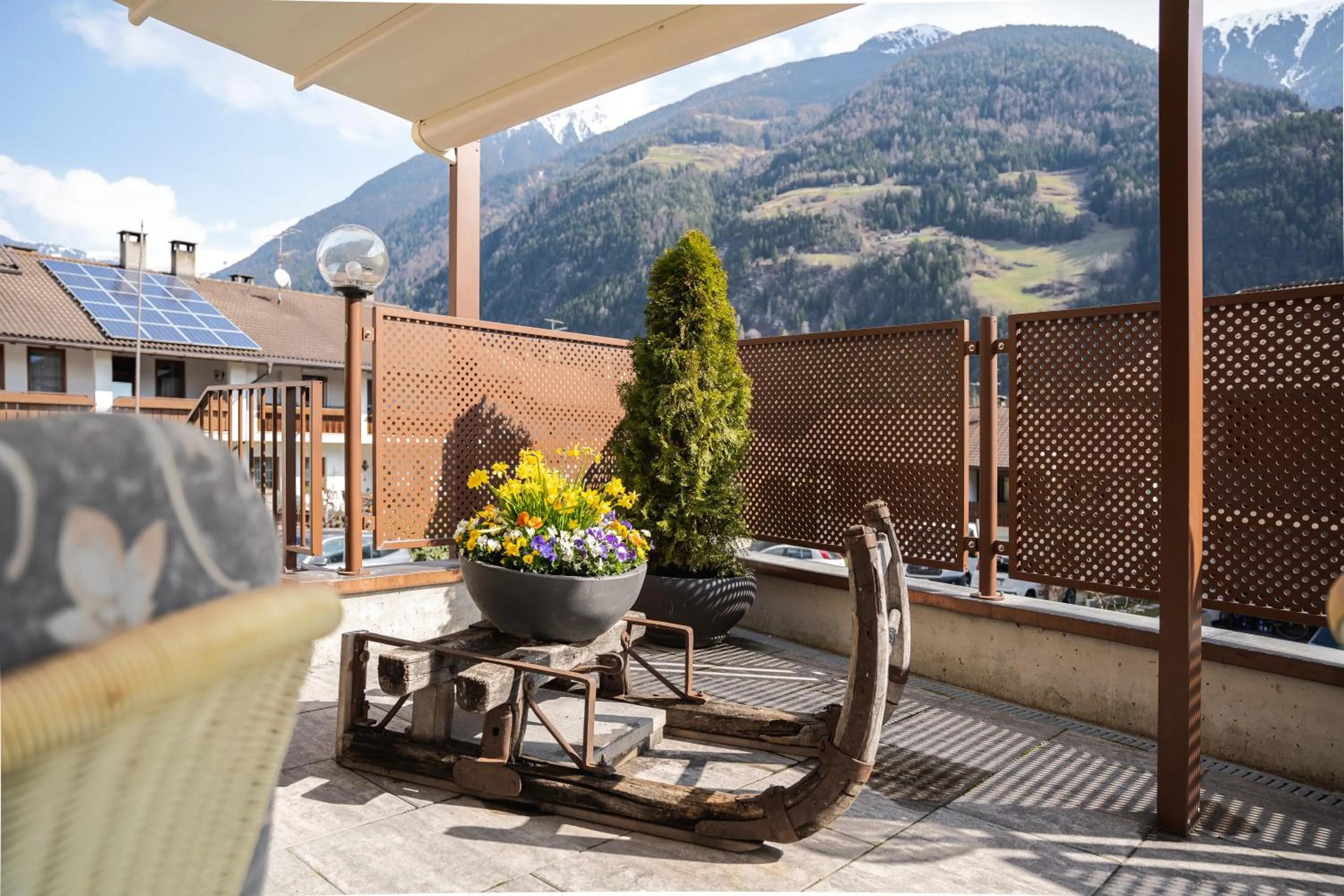 Balcony/Terrace in Aparthotel Zum Schlössl
