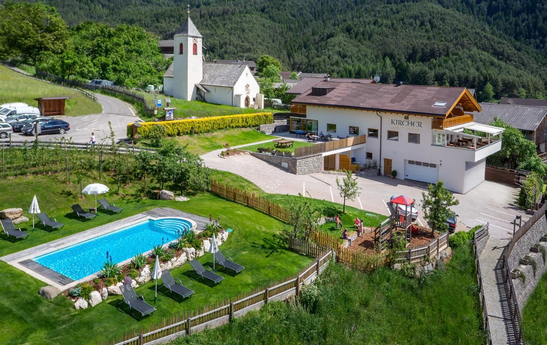 Swimming pool in Hotel Gasthof Kircher