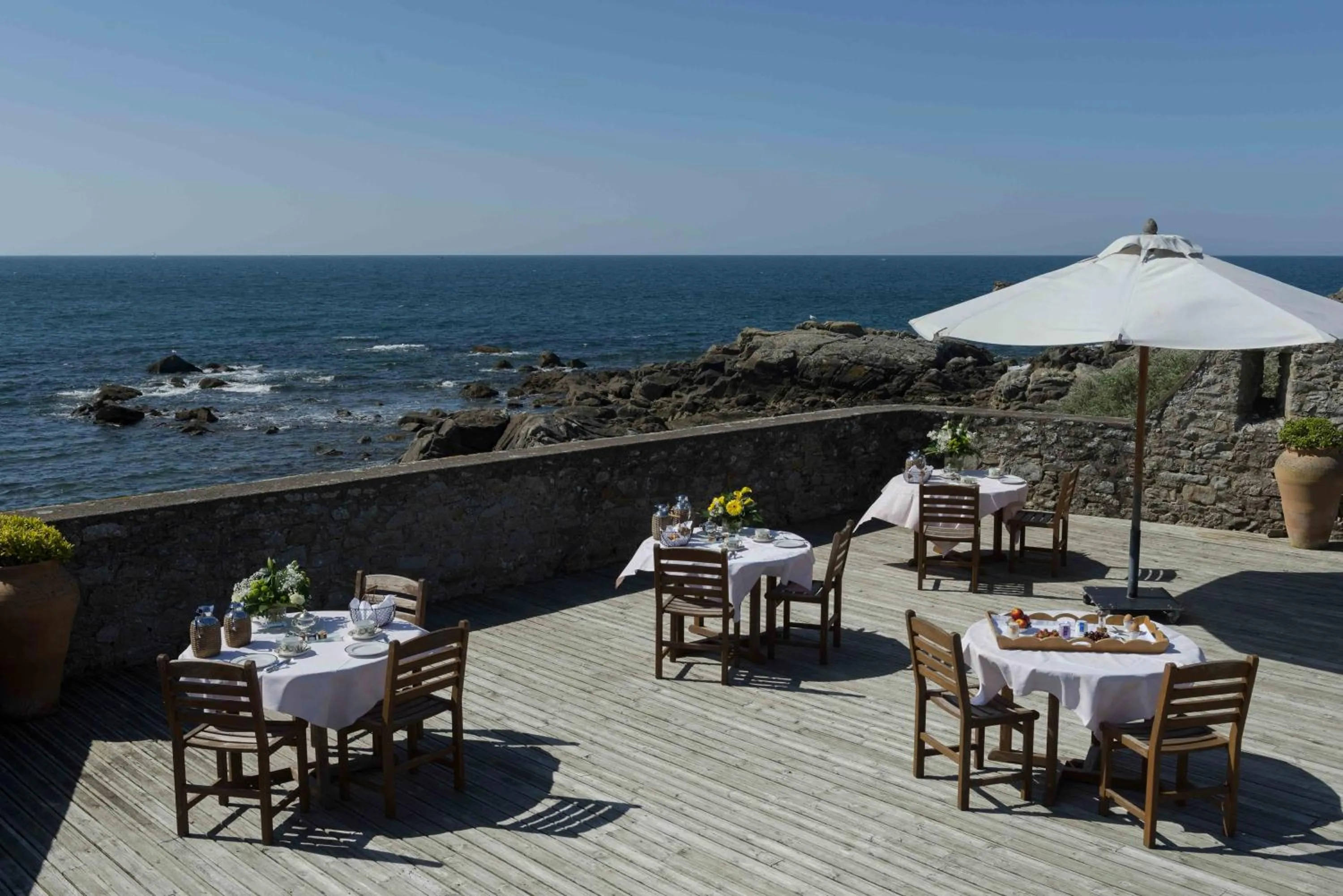 Continental breakfast in Le Fort de l'Océan