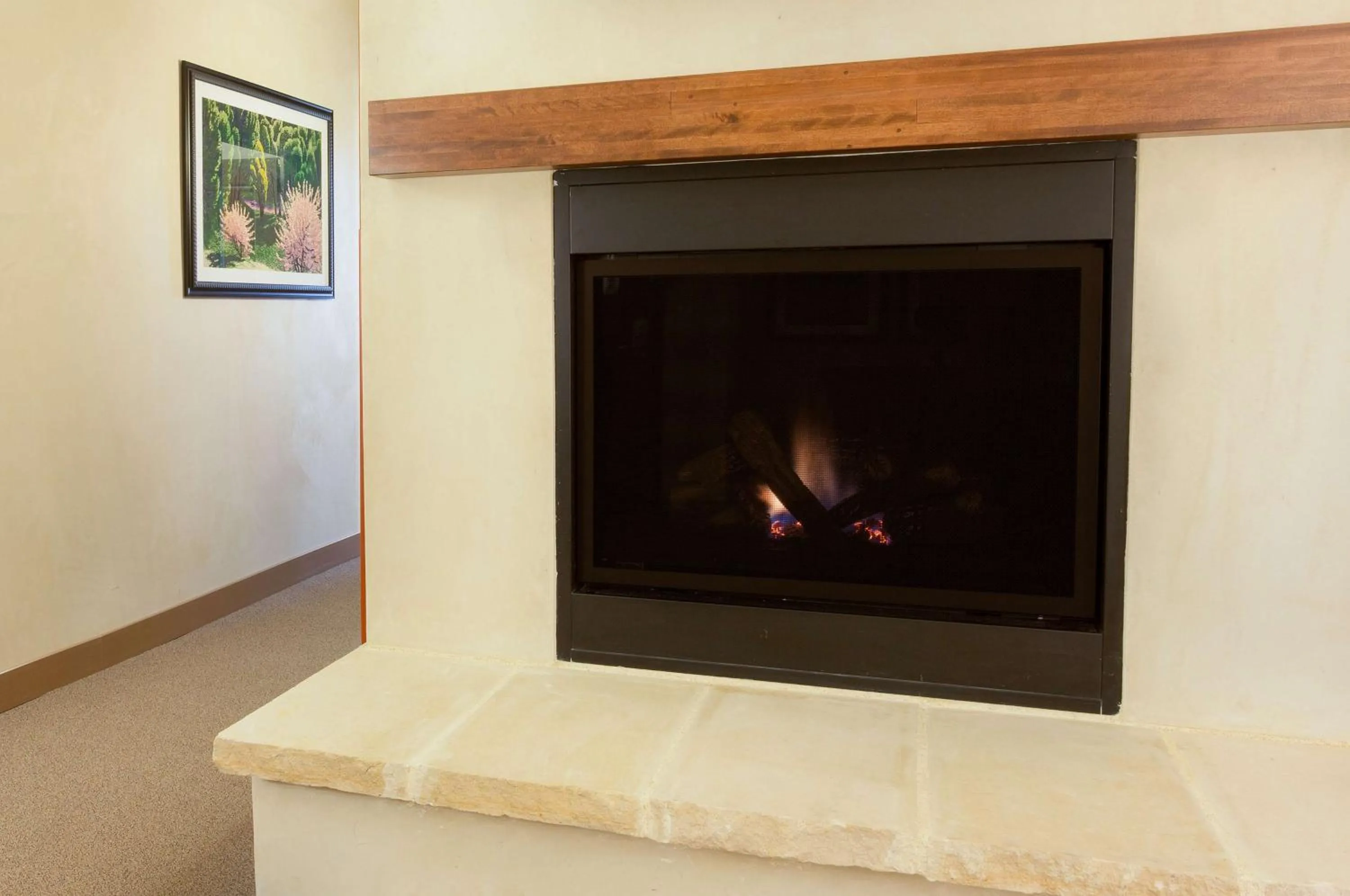 Superior King Room with Fireplace and Whirlpool Tub in Drury Plaza Hotel in Santa Fe