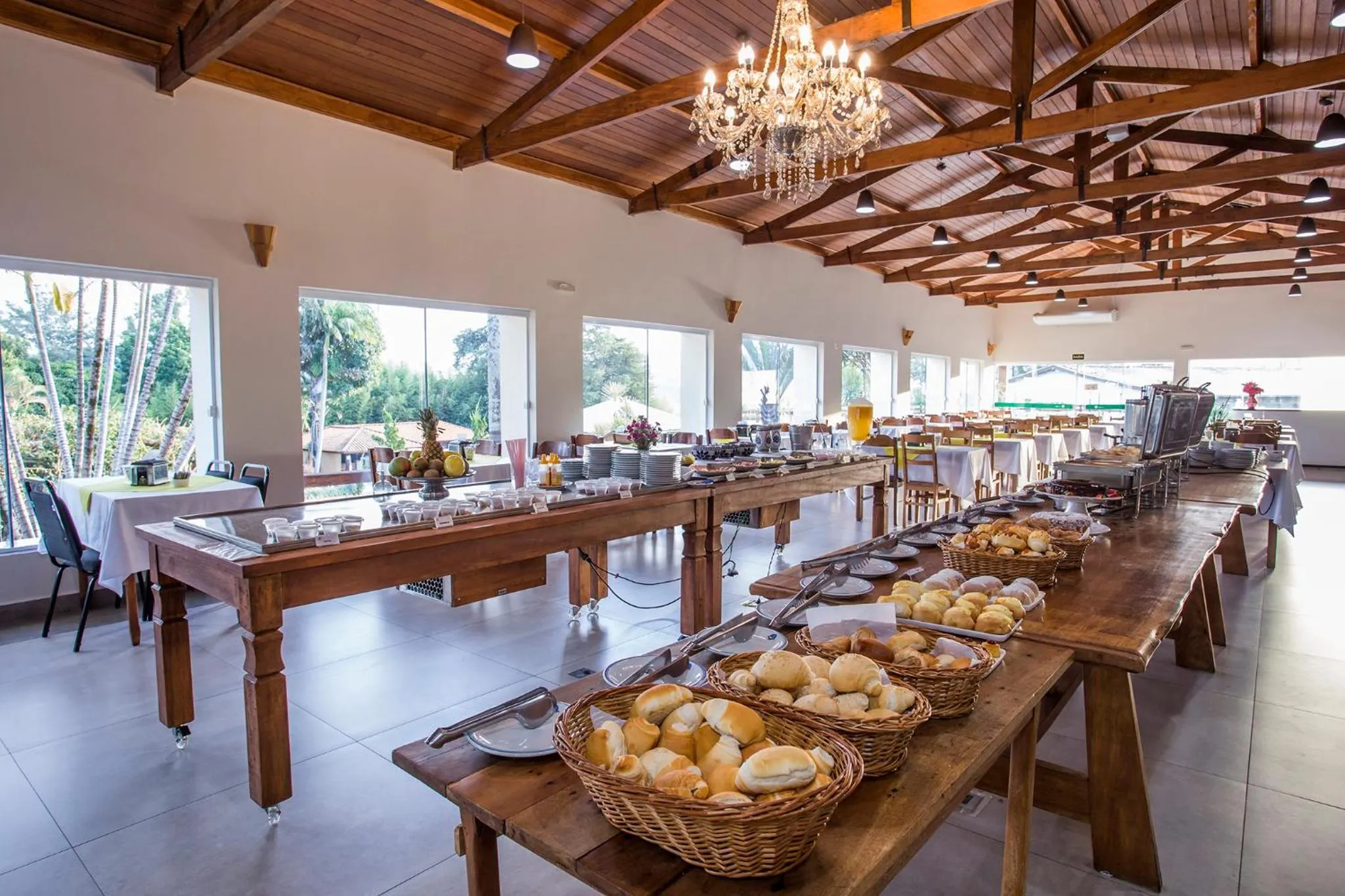 Buffet breakfast in Guarany Eco Resort