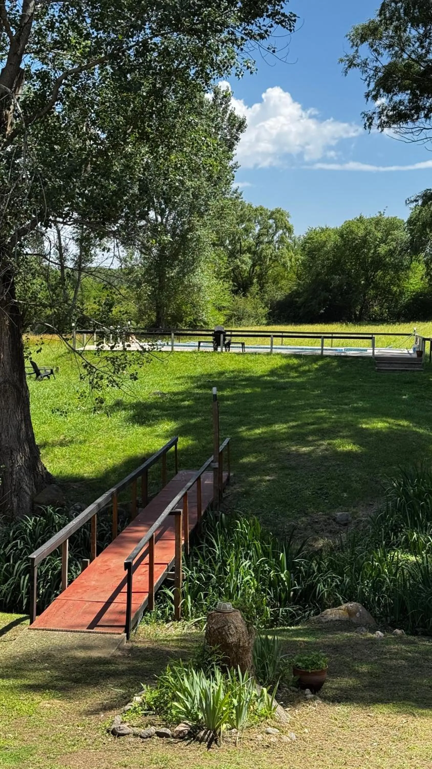 Garden view in Posada Quellen