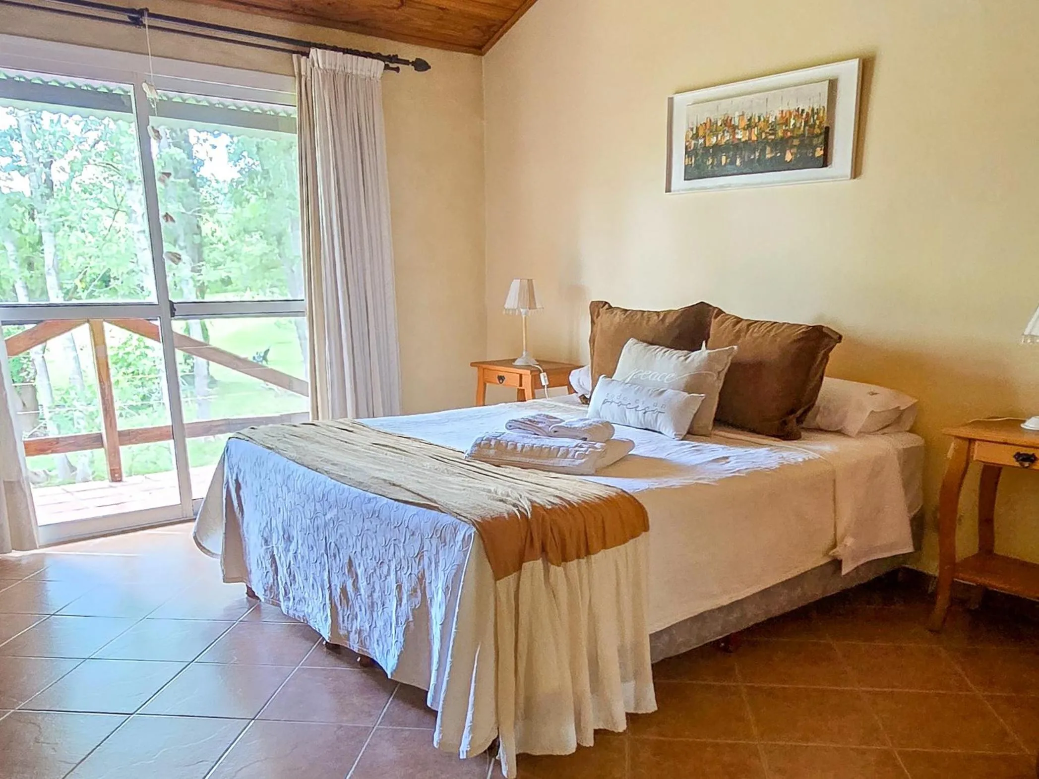 Bed in Posada Quellen
