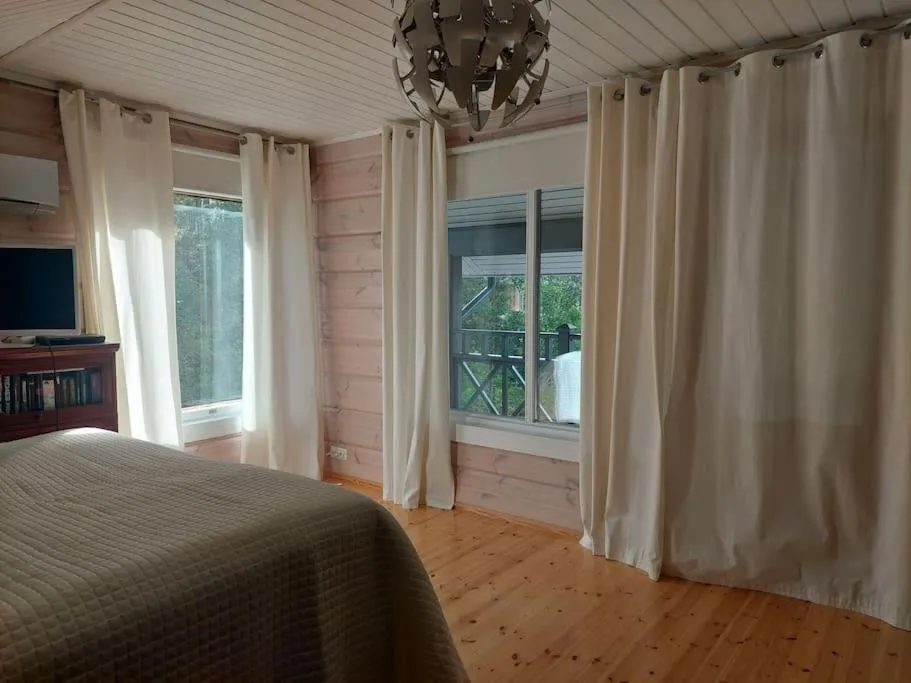 Bed in Villa Mustalahti