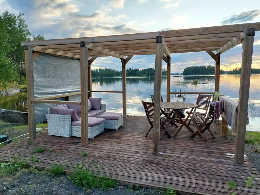 Balcony/Terrace in Villa Mustalahti