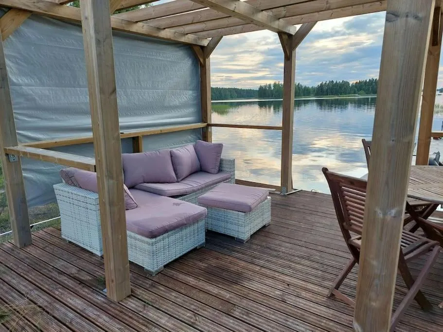 Balcony/Terrace in Villa Mustalahti