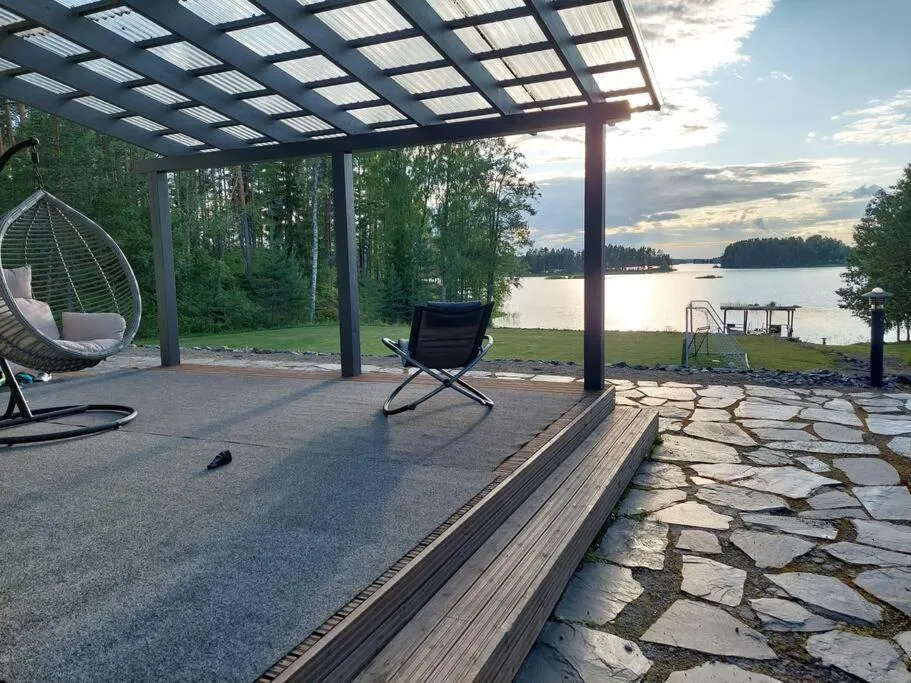 Balcony/Terrace in Villa Mustalahti
