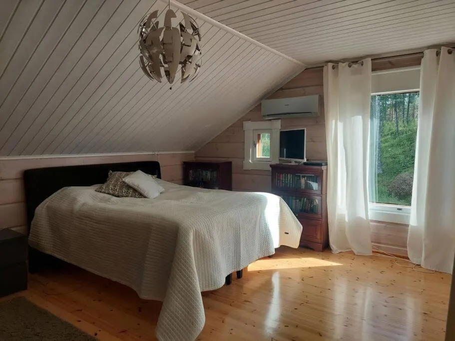 Bed in Villa Mustalahti