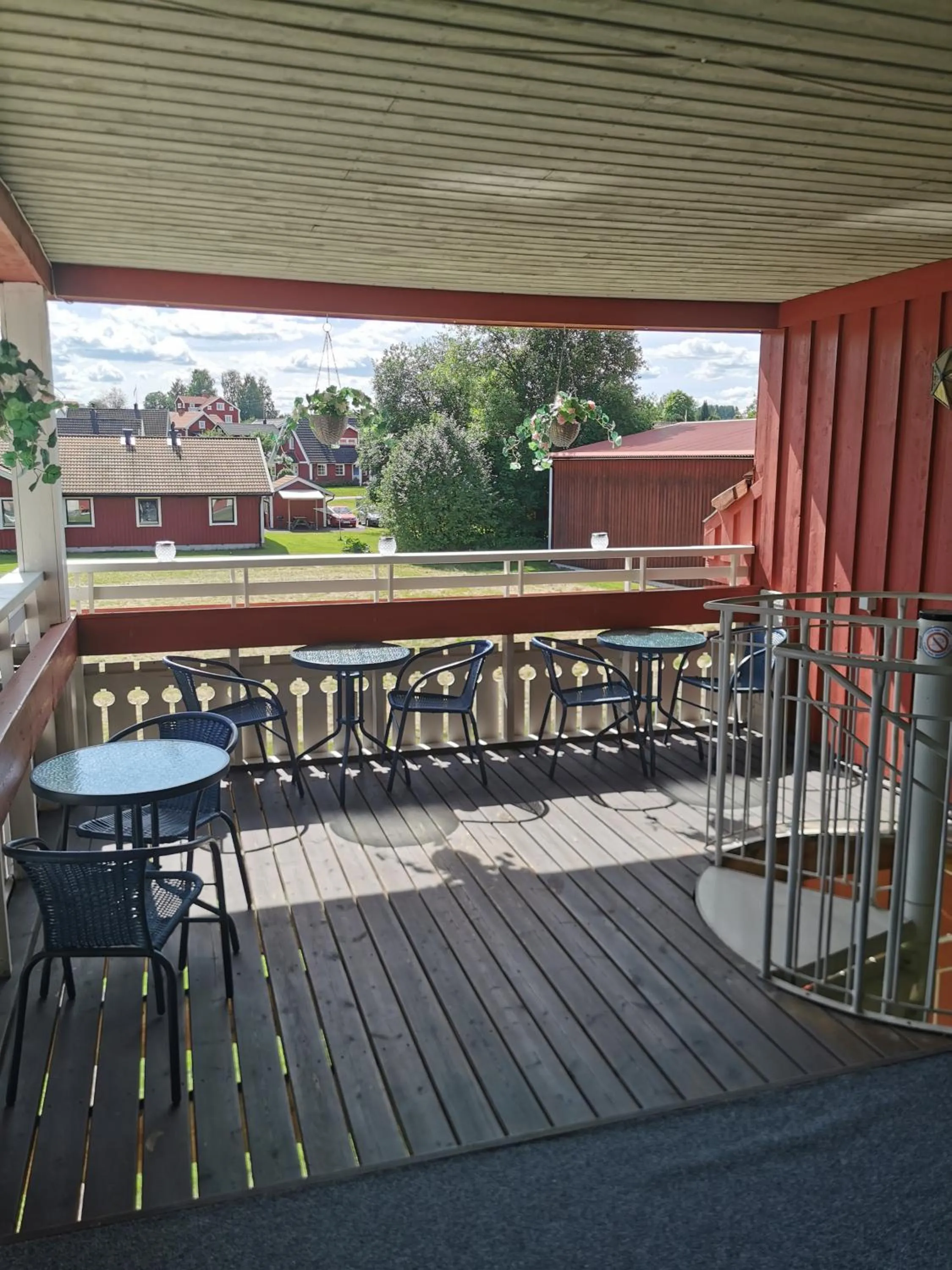 Balcony/Terrace in Saxvikens vandrarhem