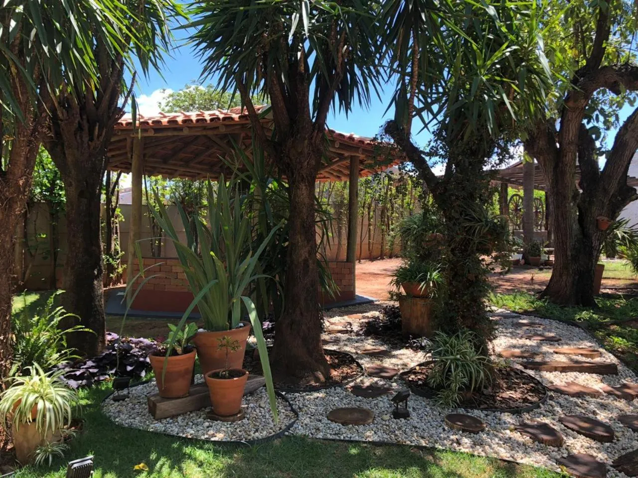 Garden view in Pousada Tia Nena