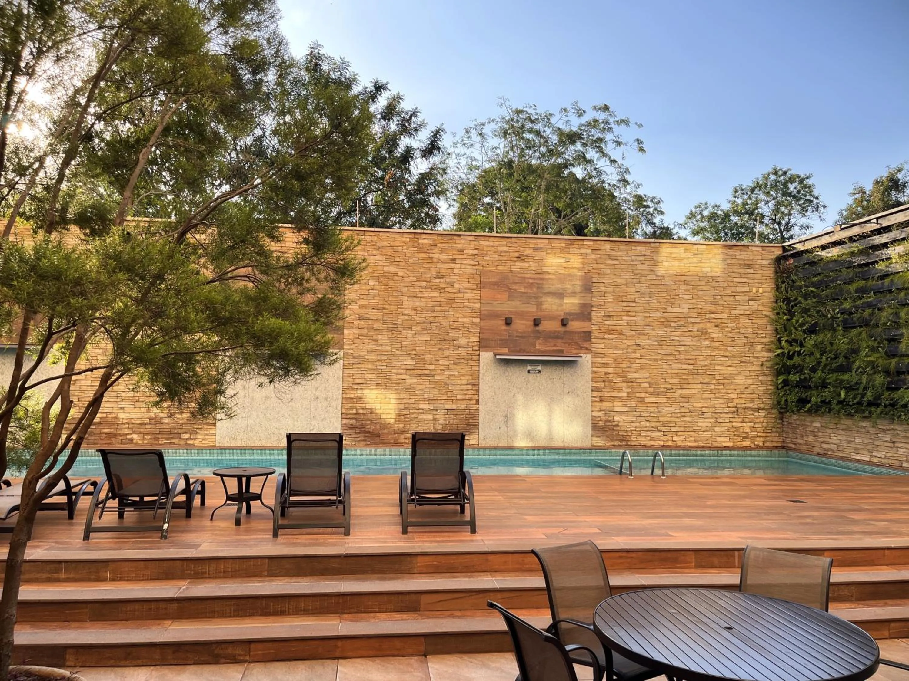 Patio in Hotel Mont Blanc Premium