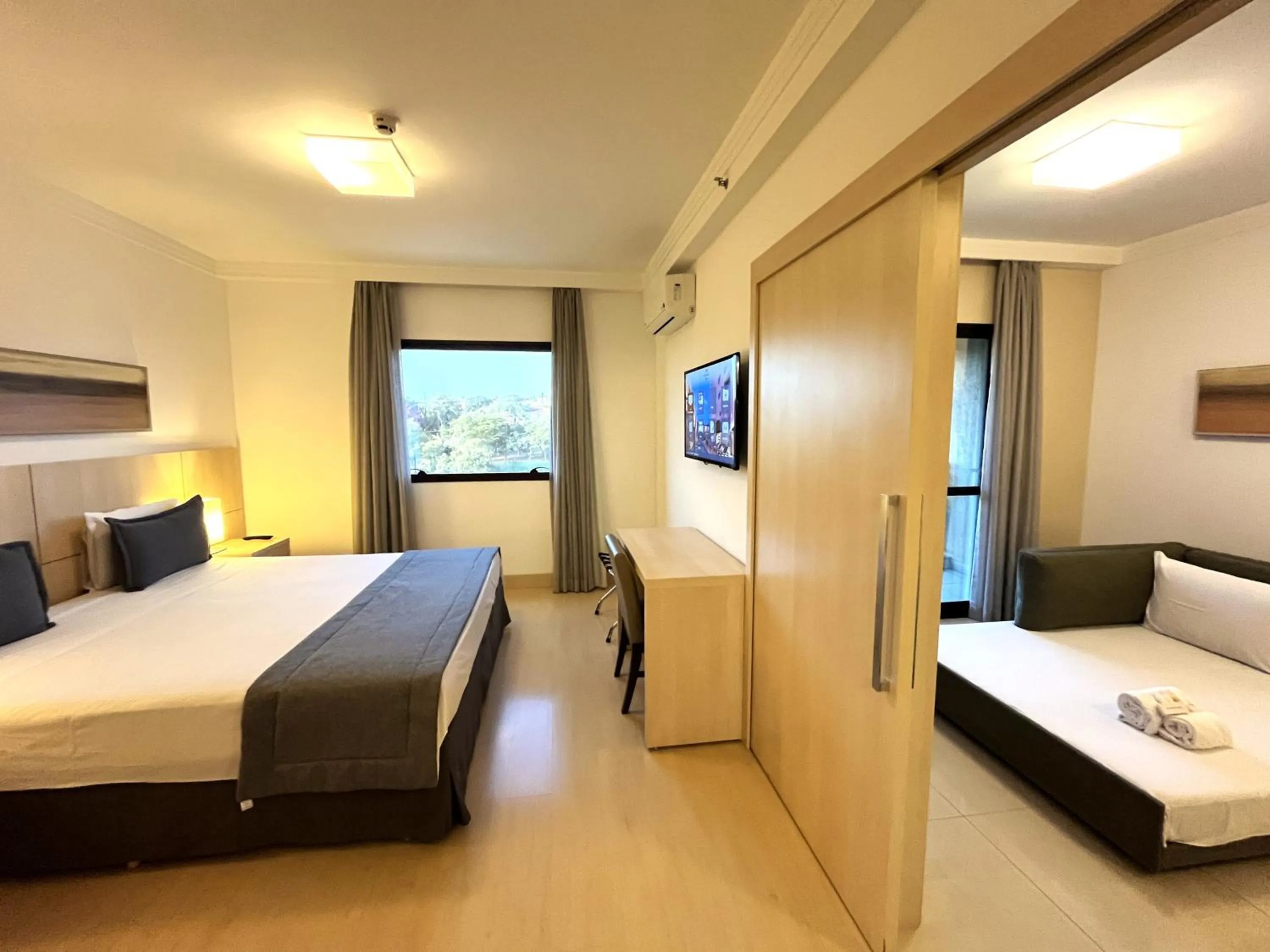 Bed in Hotel Mont Blanc Premium