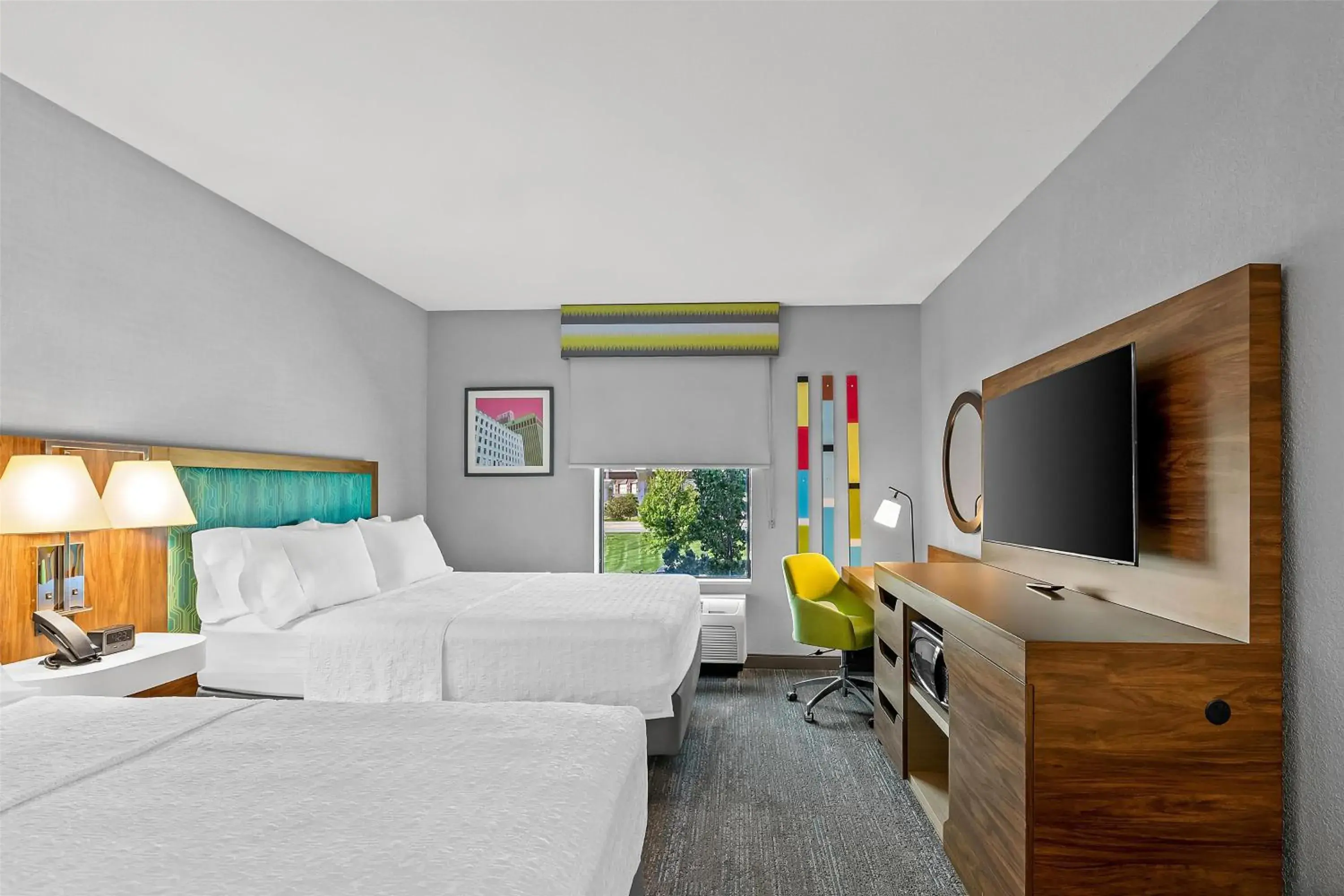 Queen Room with Two Queen Beds (4 Adults) in Hampton Inn Omaha/West Dodge Road, Old Mill Queen Room with Two Queen Beds (4 Adults) in Hampton Inn Omaha/West Dodge Road, Old Mill