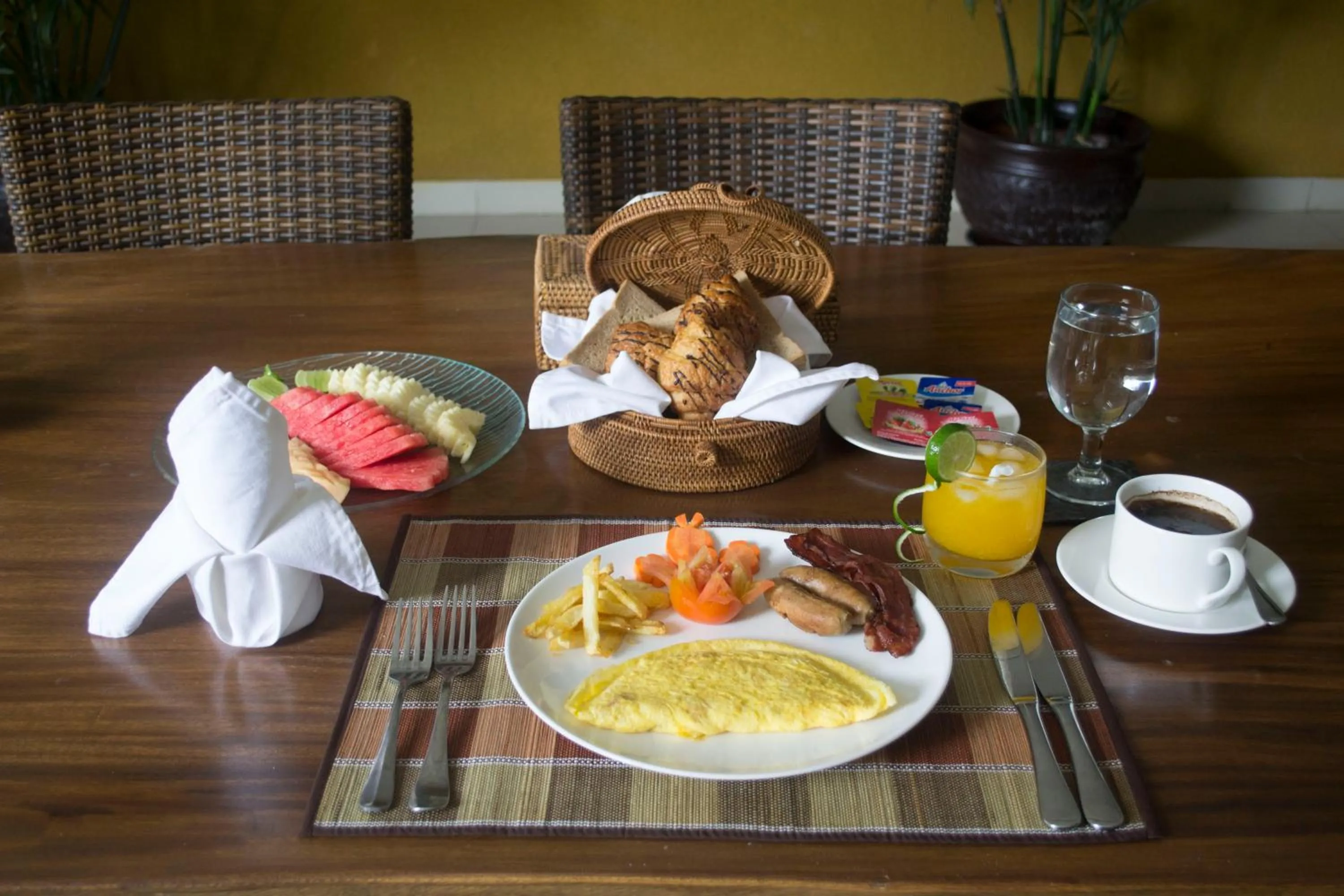 Food close-up in The Kumpi Villas