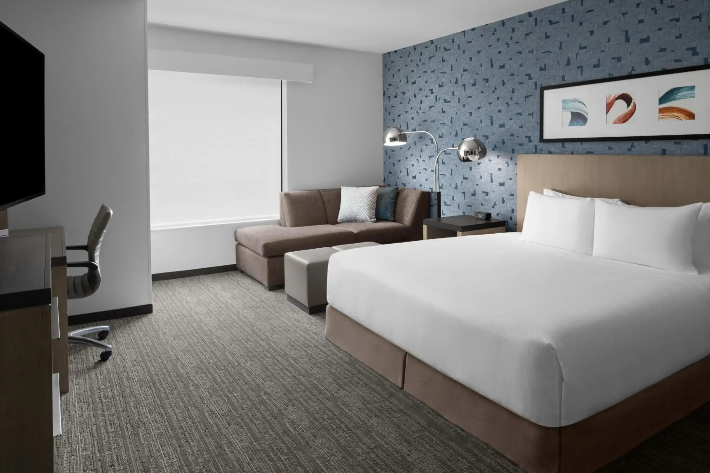 Bedroom, Bed in Hyatt House Lansing-University Area Bedroom, Bed in Hyatt House Lansing-University Area