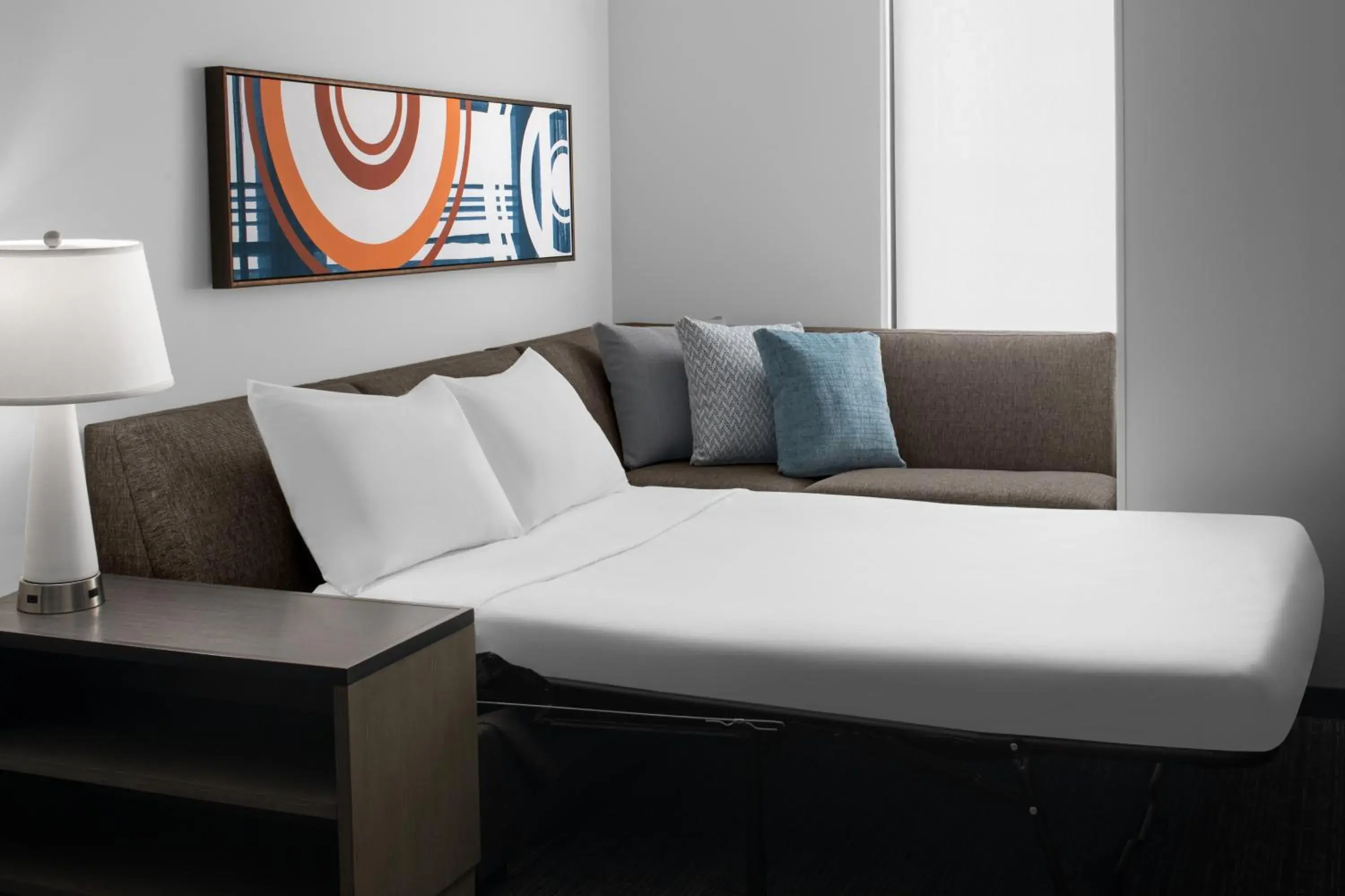 Living room, Bed in Hyatt House Lansing-University Area Living room, Bed in Hyatt House Lansing-University Area