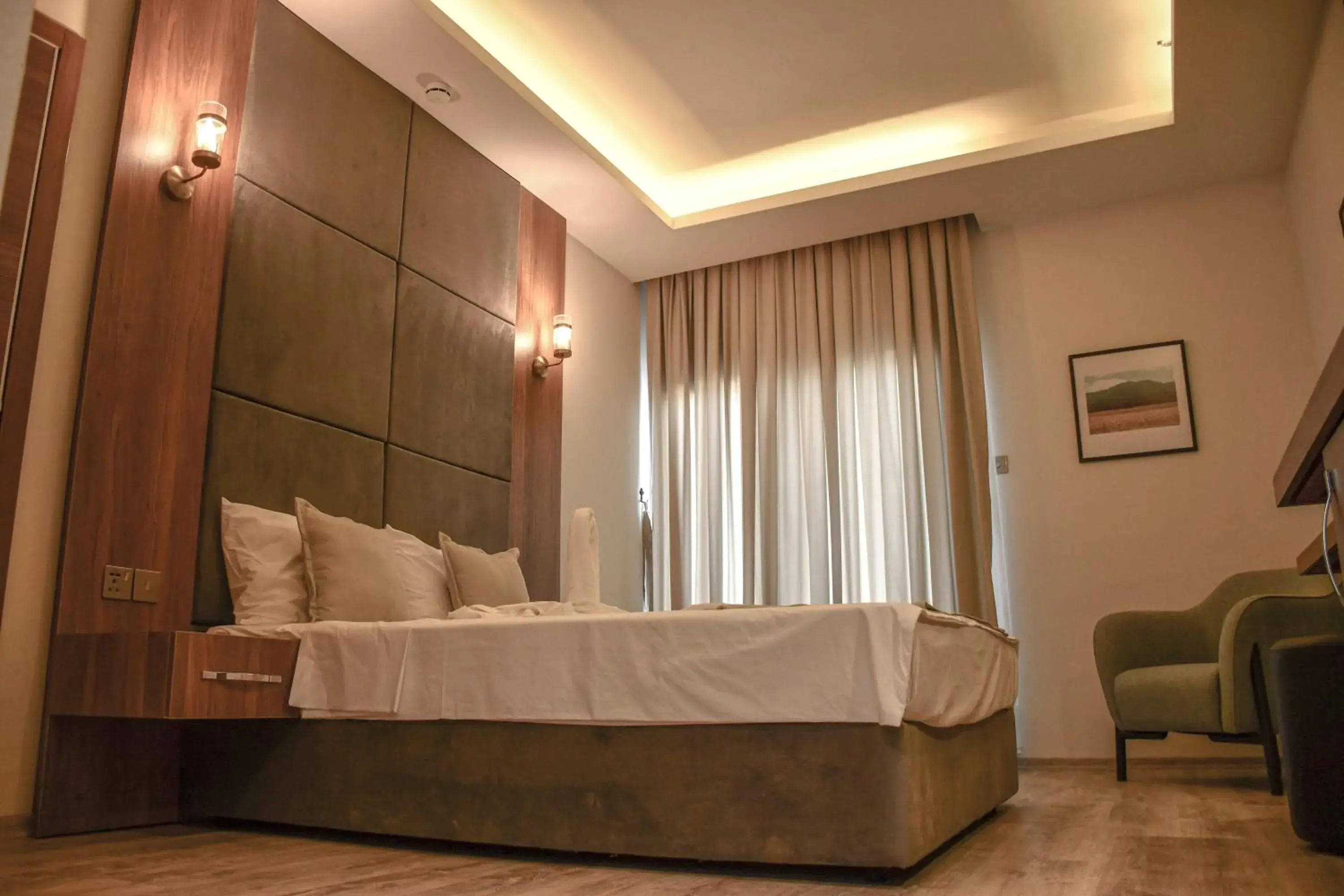 Bed in Mimoza Beach Hotel Bed in Mimoza Beach Hotel