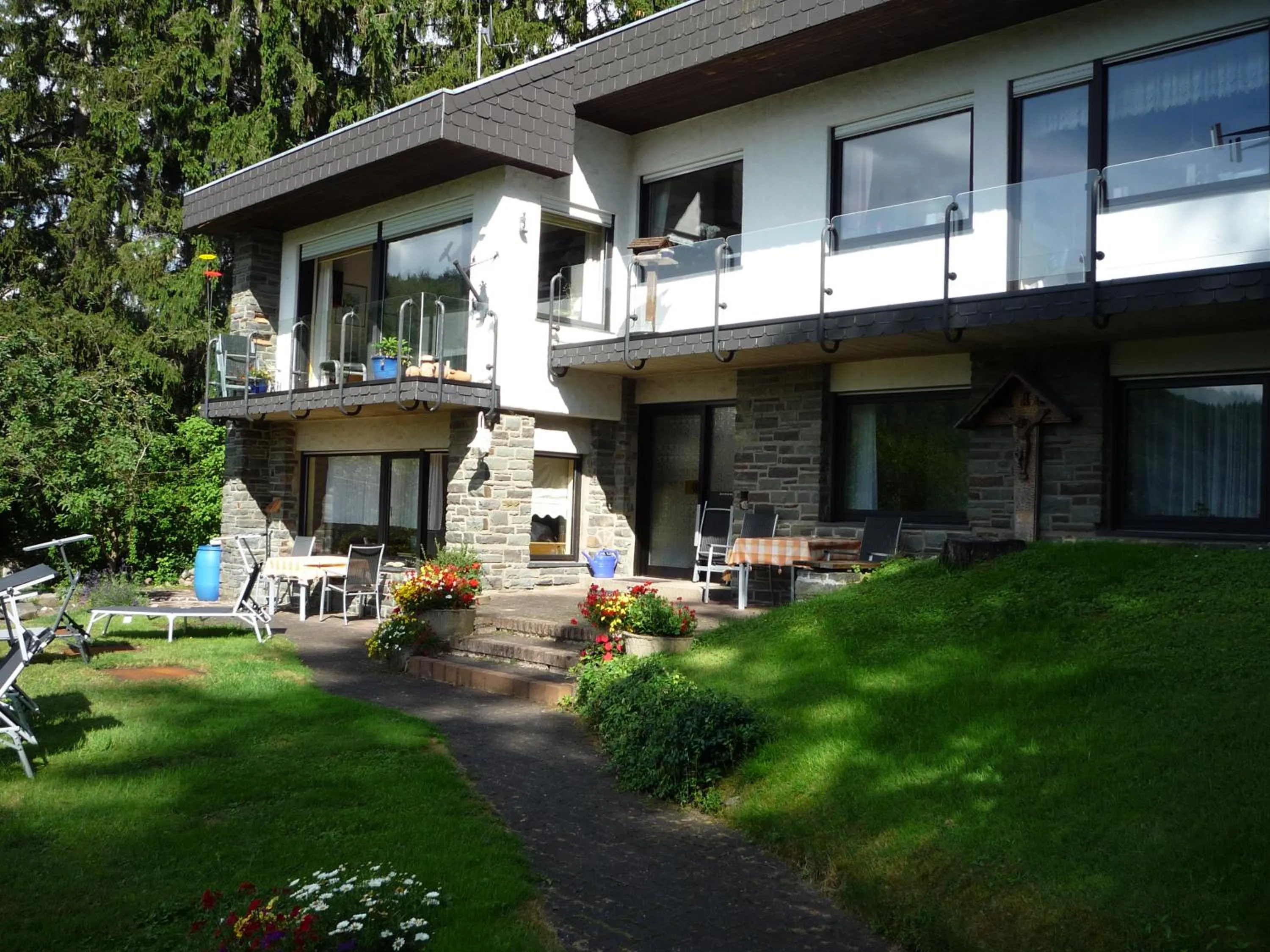 Balcony/Terrace in Ferienwohnung Kleinschmidt