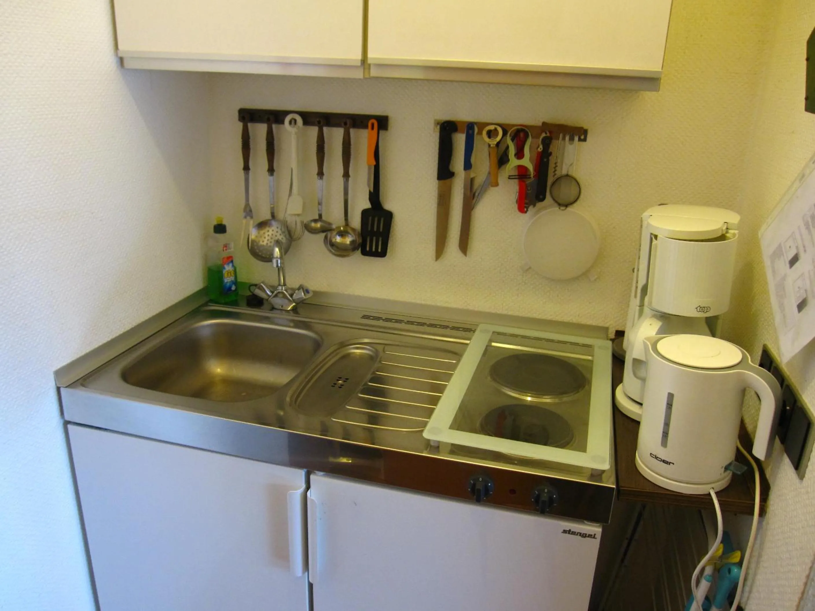 Kitchen or kitchenette in Ferienwohnung Kleinschmidt
