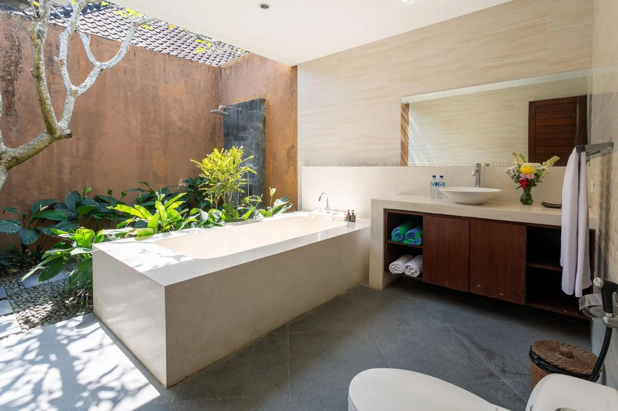 Bathroom, Bed in Sukanami Villa Ubud by ecommerceloka