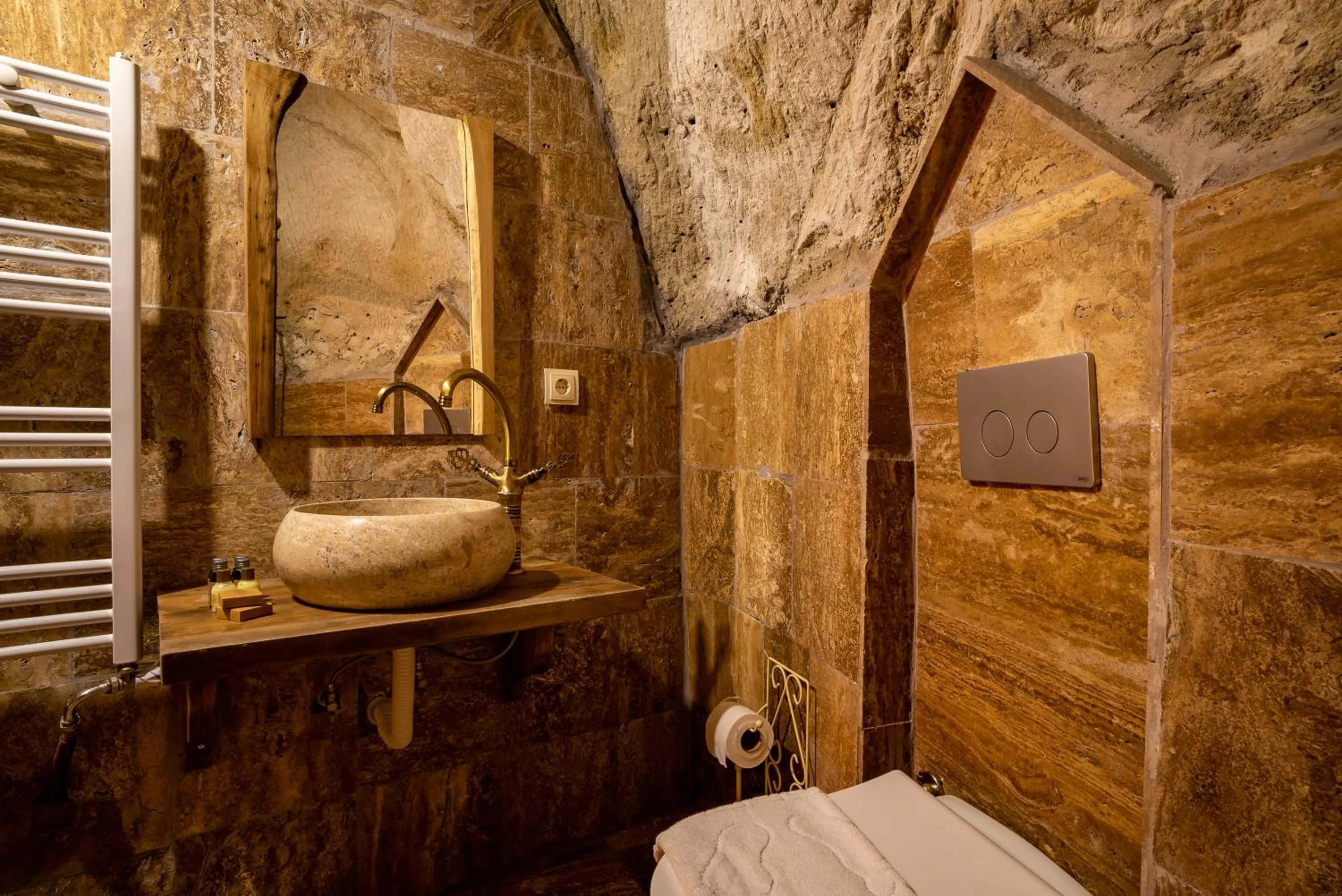 Shower in Cappadocia Snora Cave