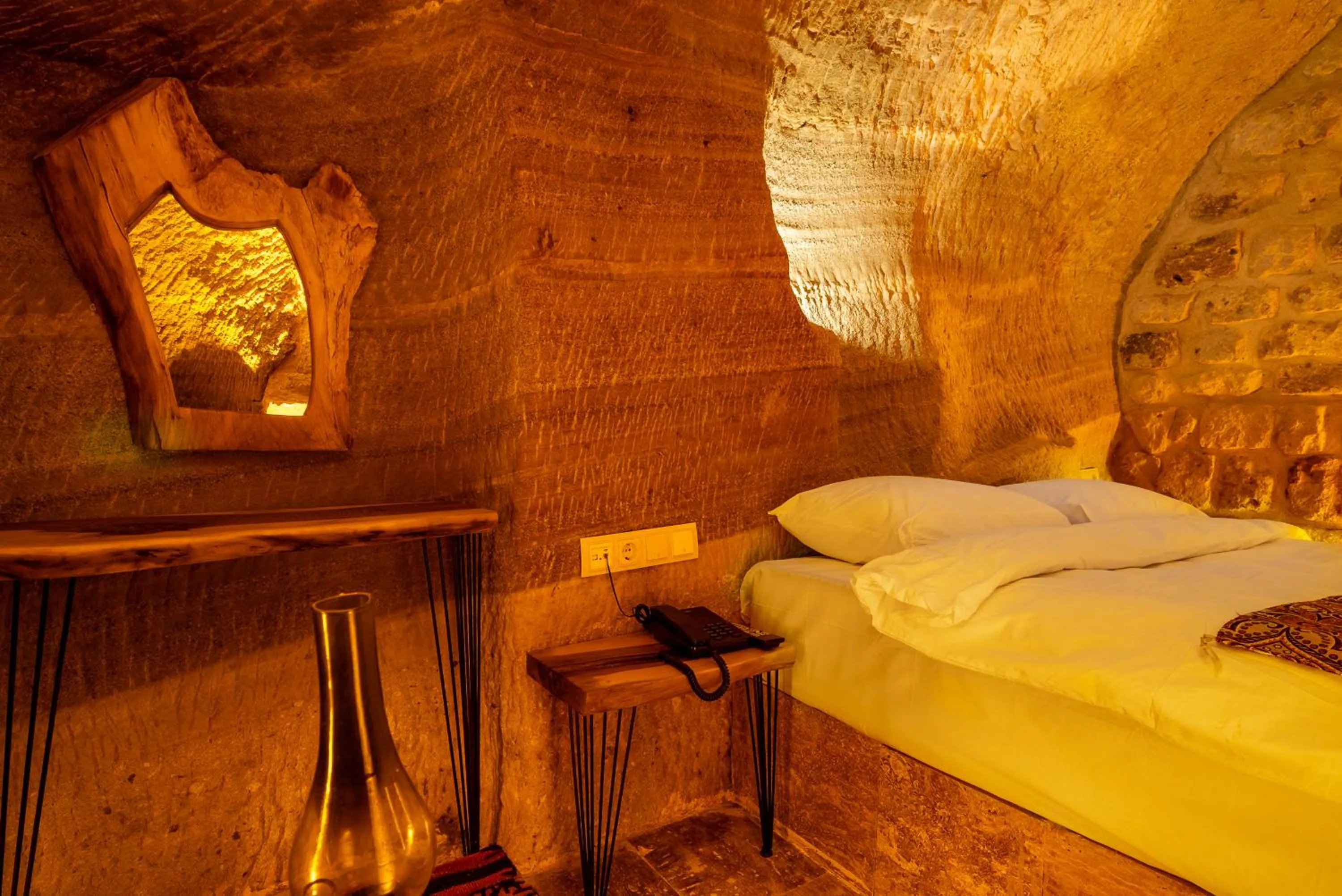Bed in Cappadocia Snora Cave