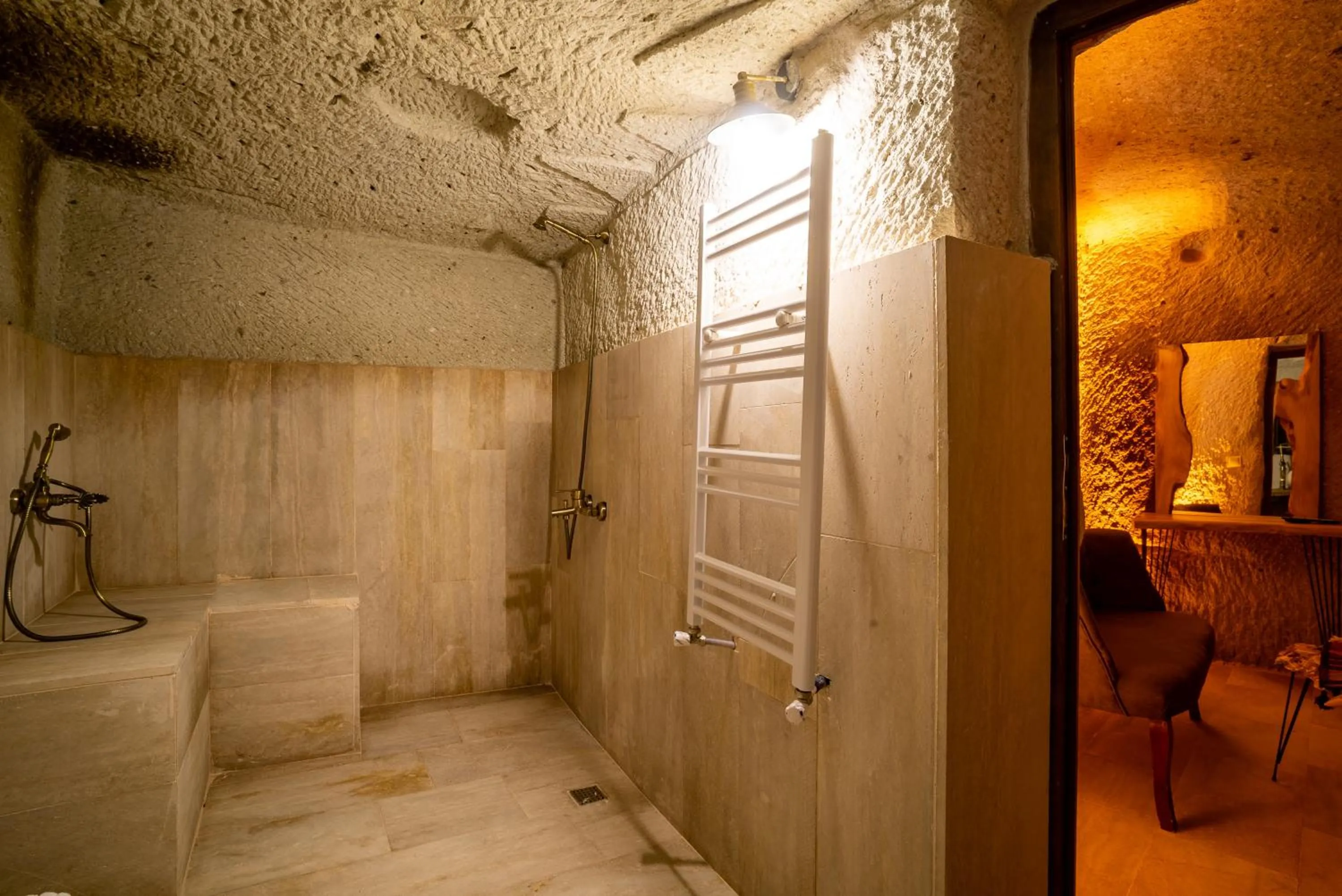 Shower in Cappadocia Snora Cave