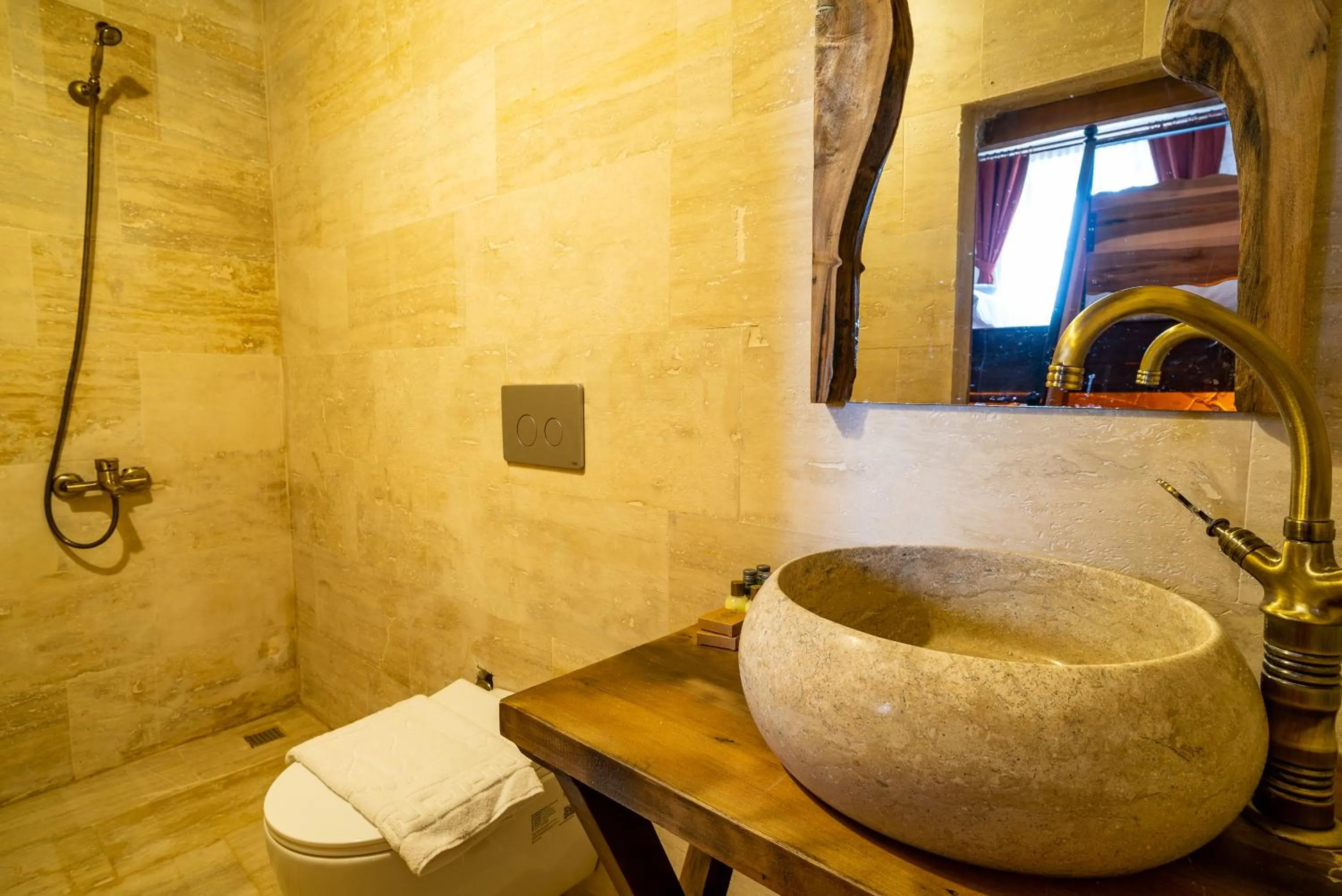 Shower in Cappadocia Snora Cave