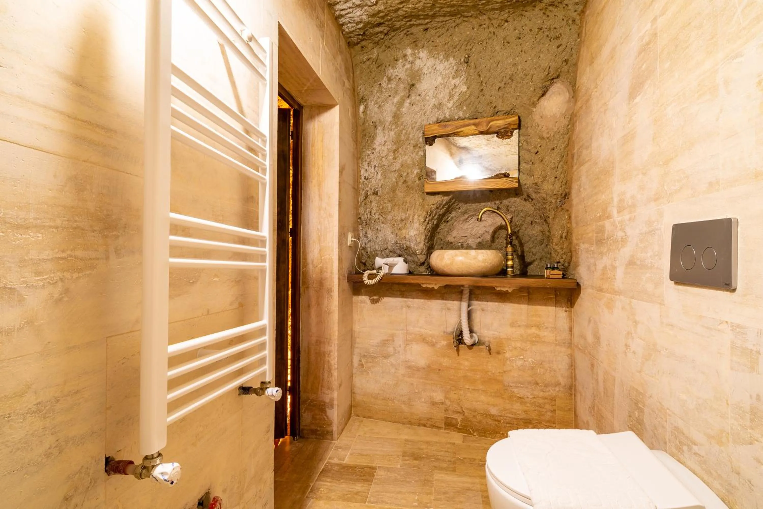 Shower in Cappadocia Snora Cave