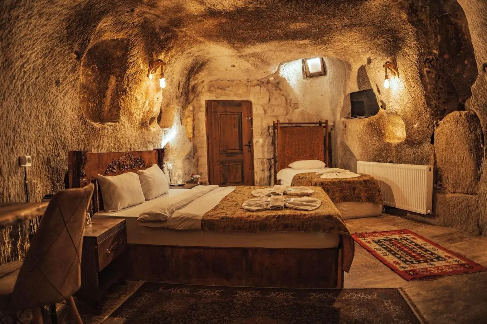 Living room, Bed in Cappadocia Snora Cave Living room, Bed in Cappadocia Snora Cave