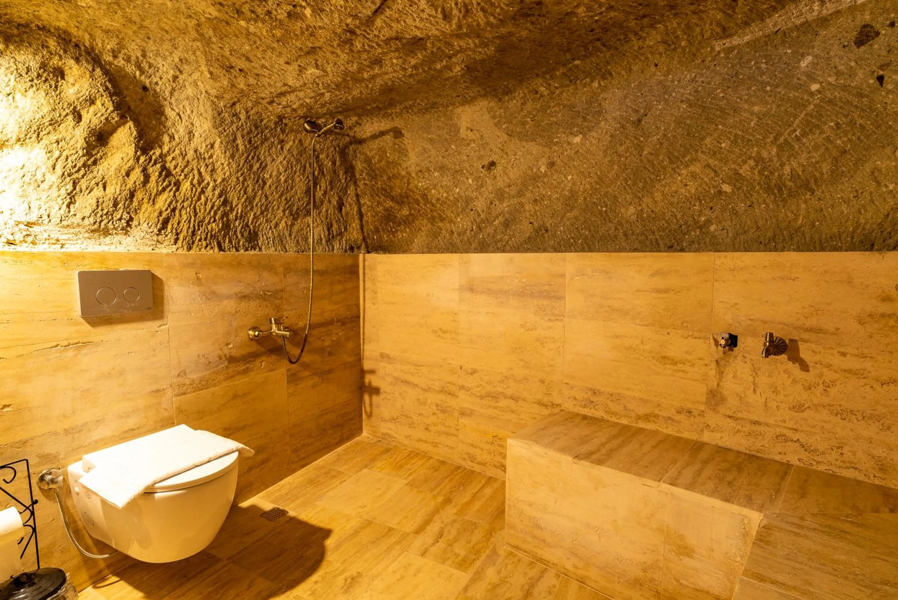 Shower in Cappadocia Snora Cave