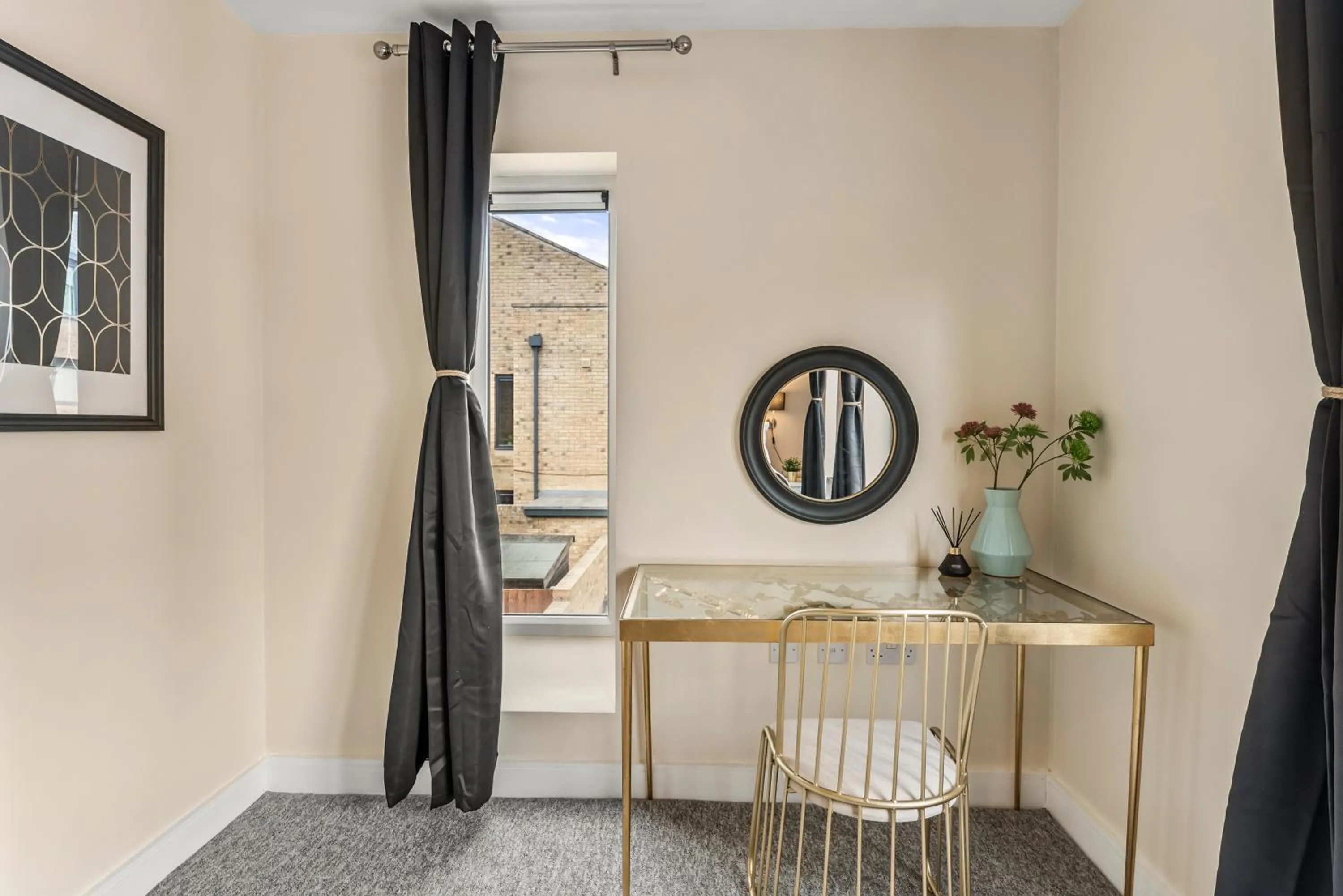 Bedroom in Sleek and Stylish 2 Bed with Garden and Parking