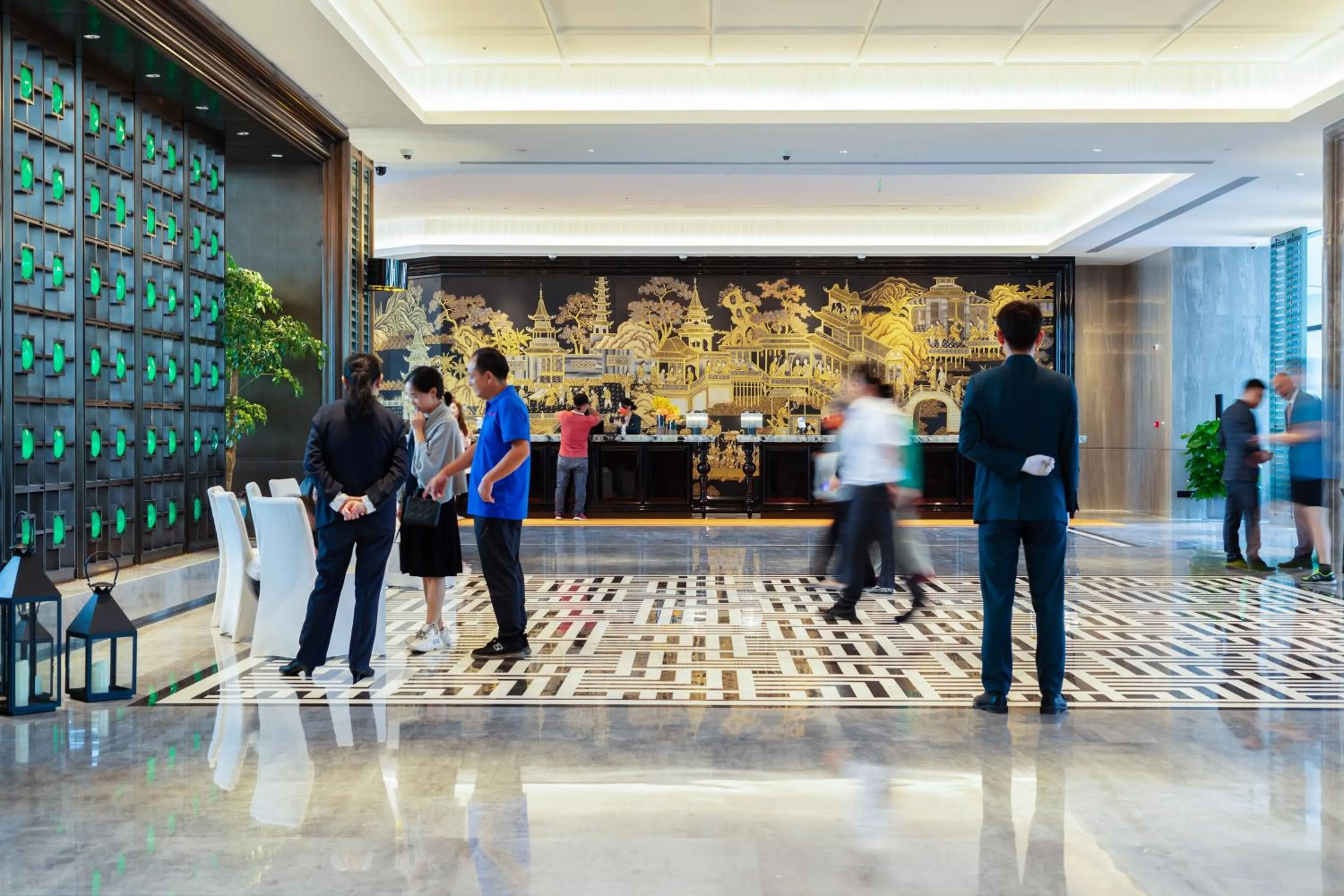 Lobby or reception in Wyndham Grand Plaza Royale Hot Springs Fenghuang