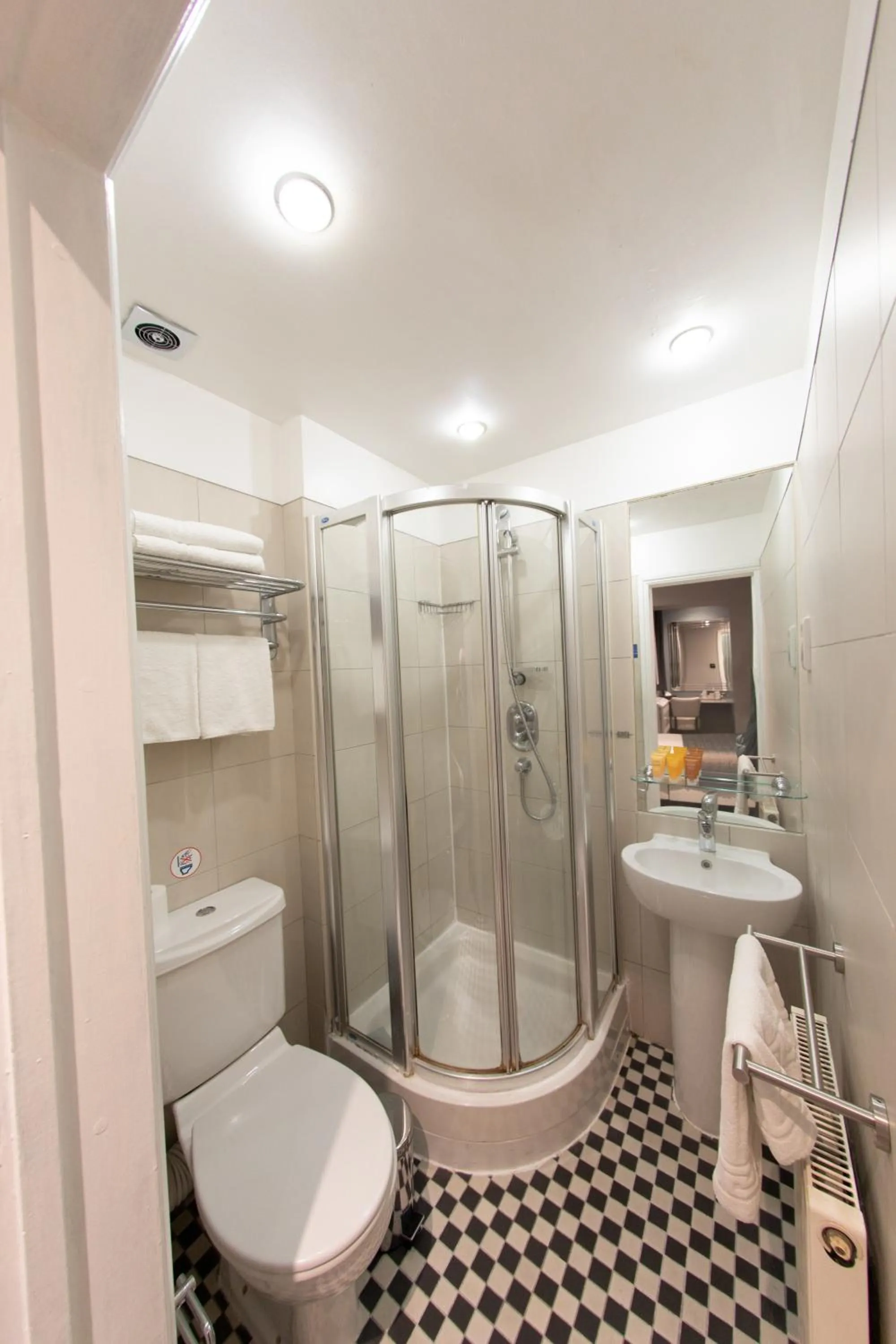 Shower in Duke Of Leinster Hotel