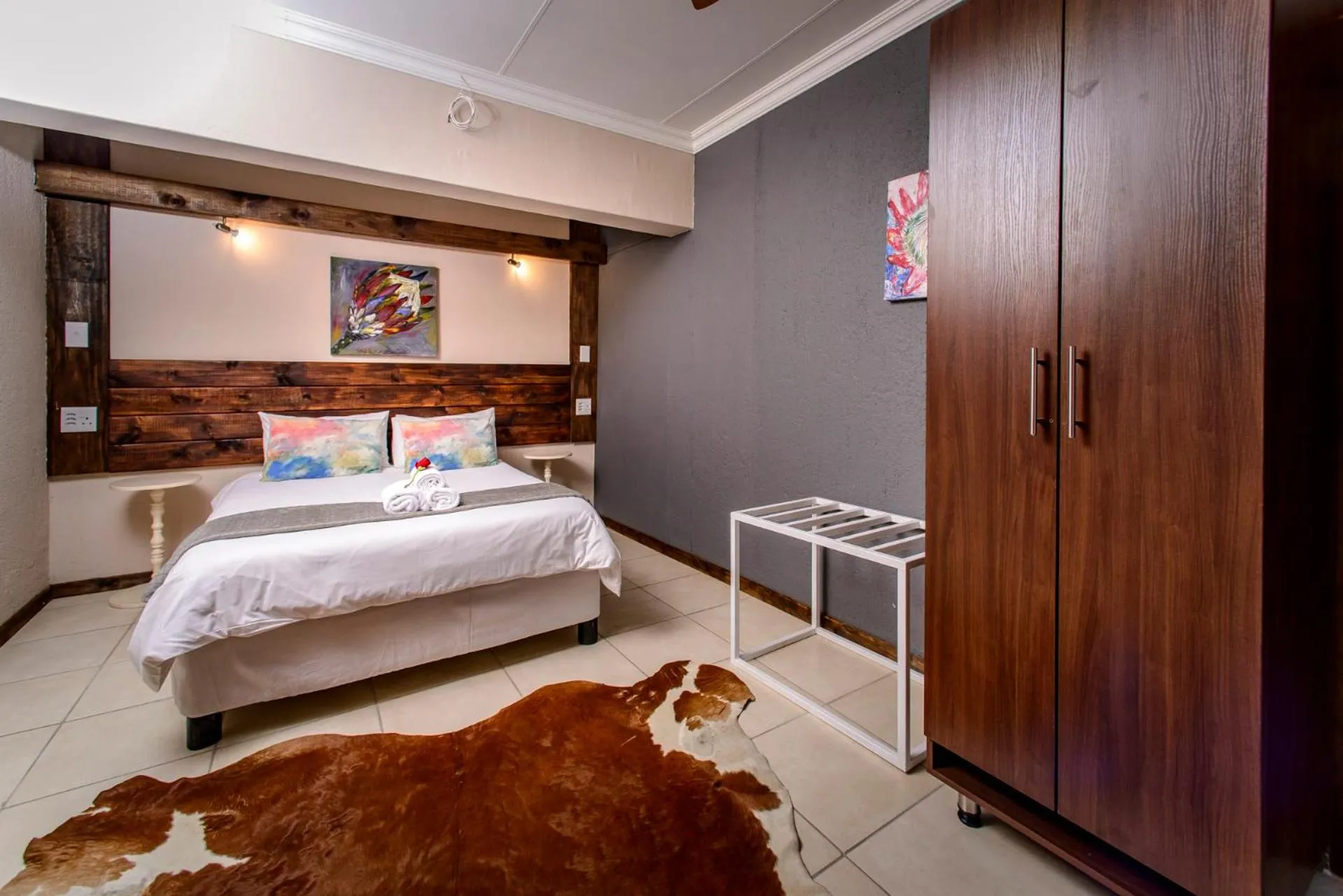 Bed in Zebrina Guest House