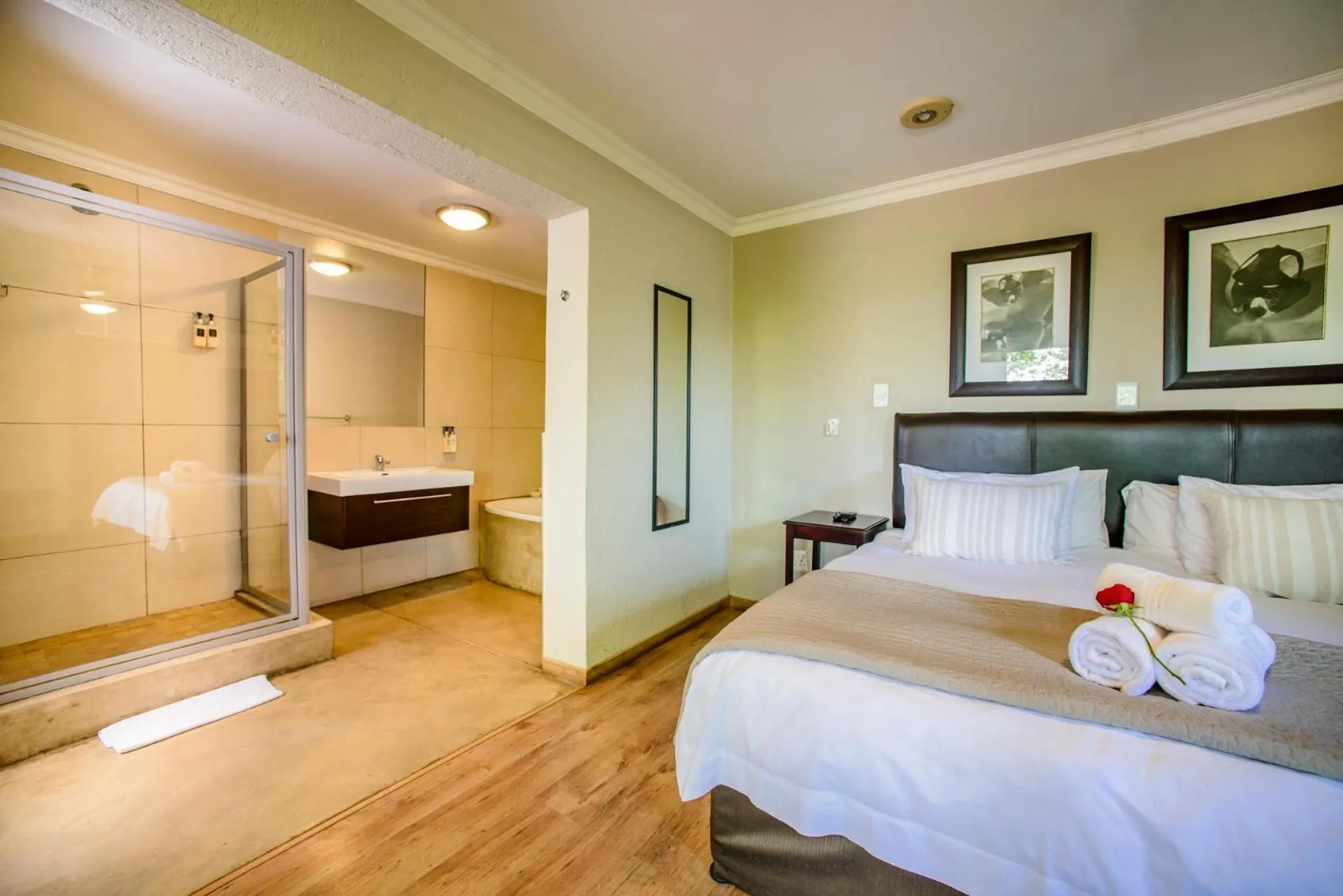 Bed in Zebrina Guest House