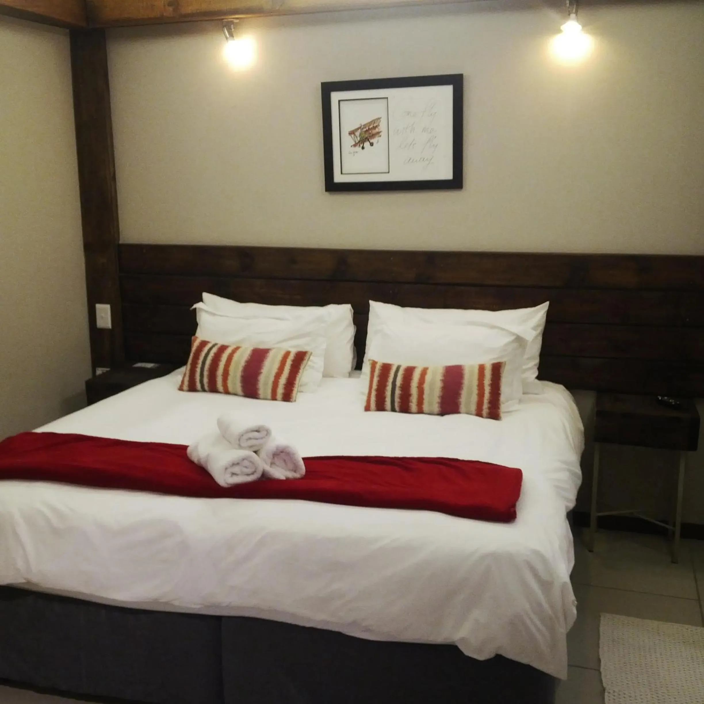 Bed in Zebrina Guest House