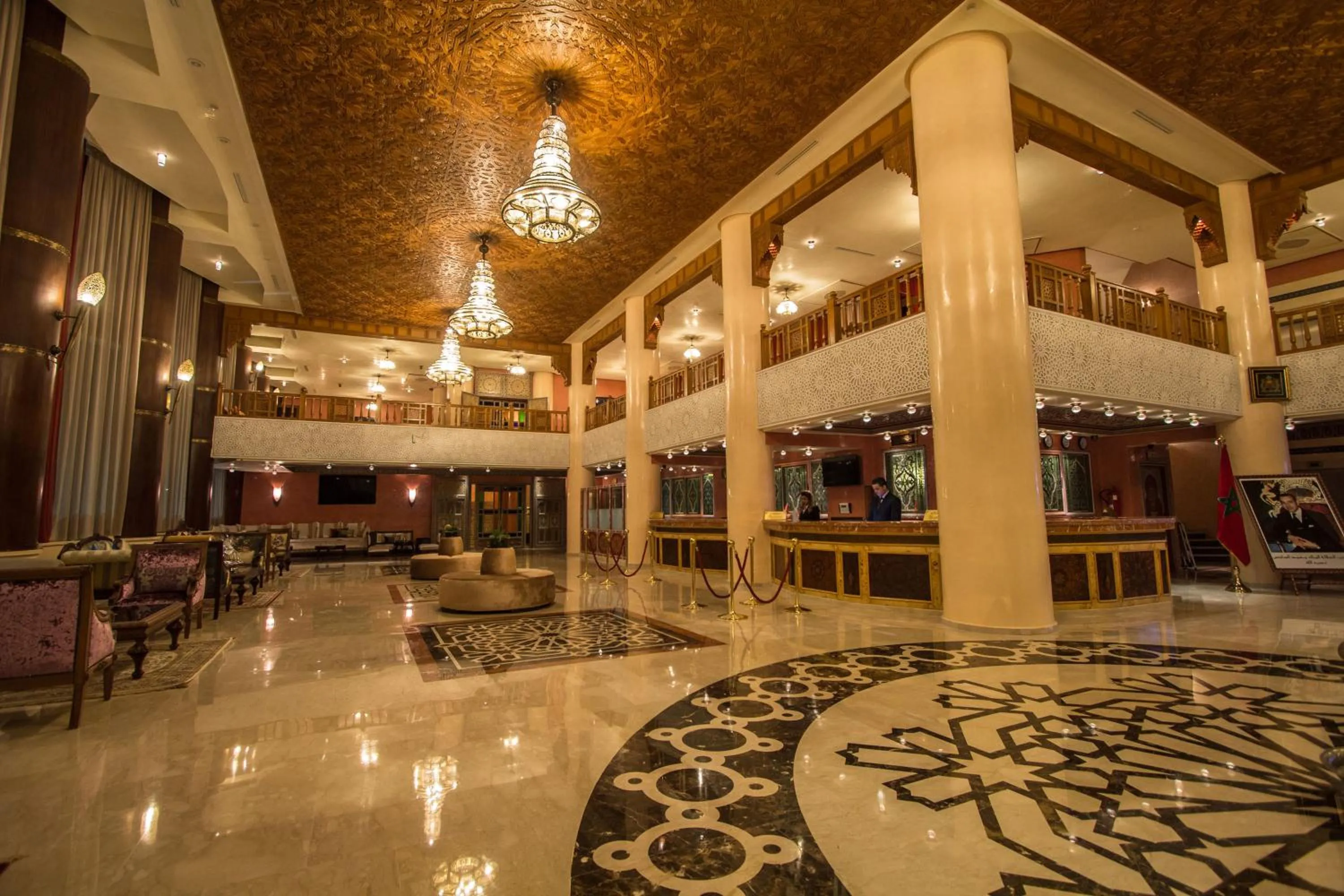 Lobby or reception in Hotel Tafilalet