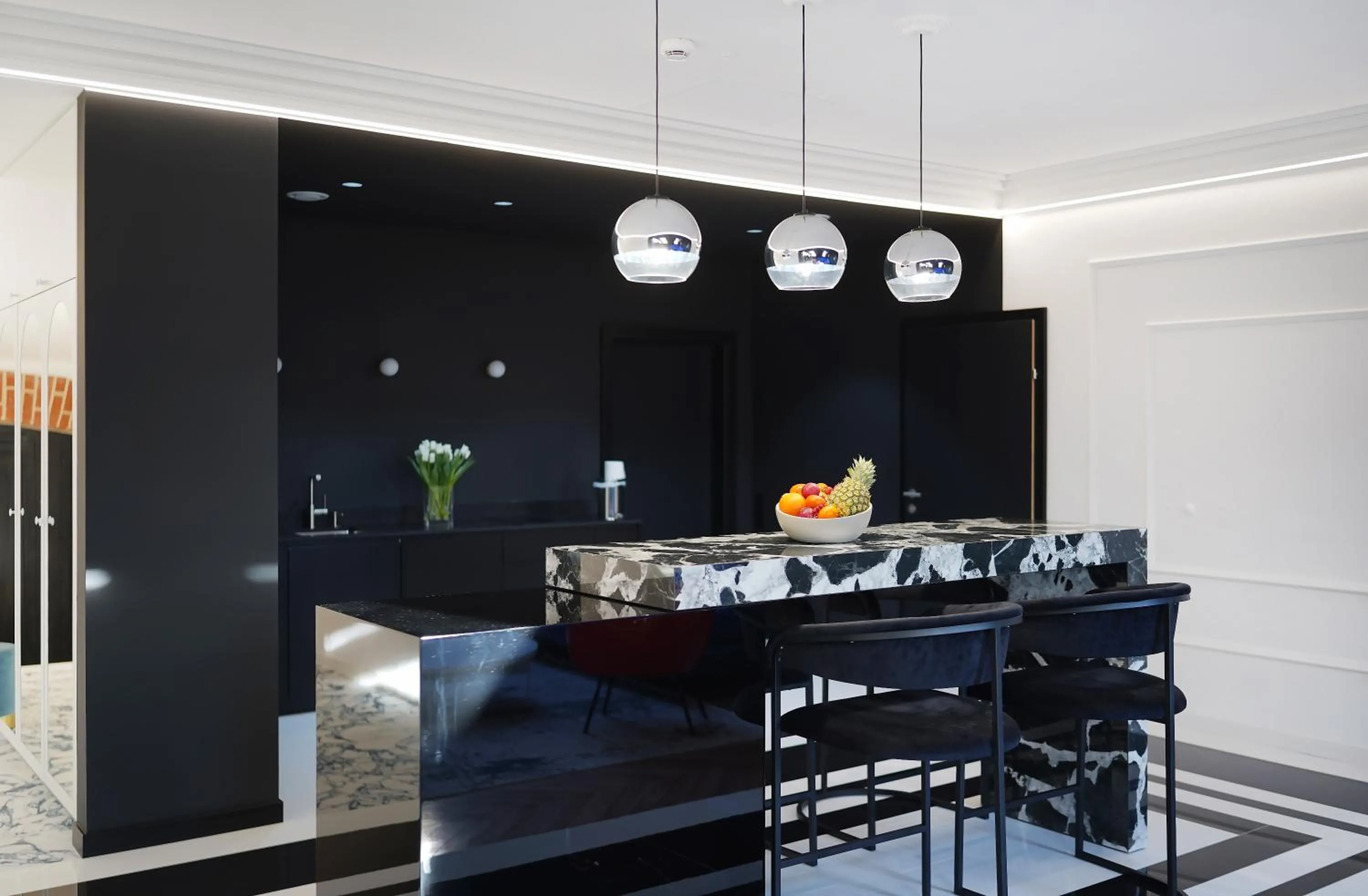 Kitchen or kitchenette in Hotel Park 17