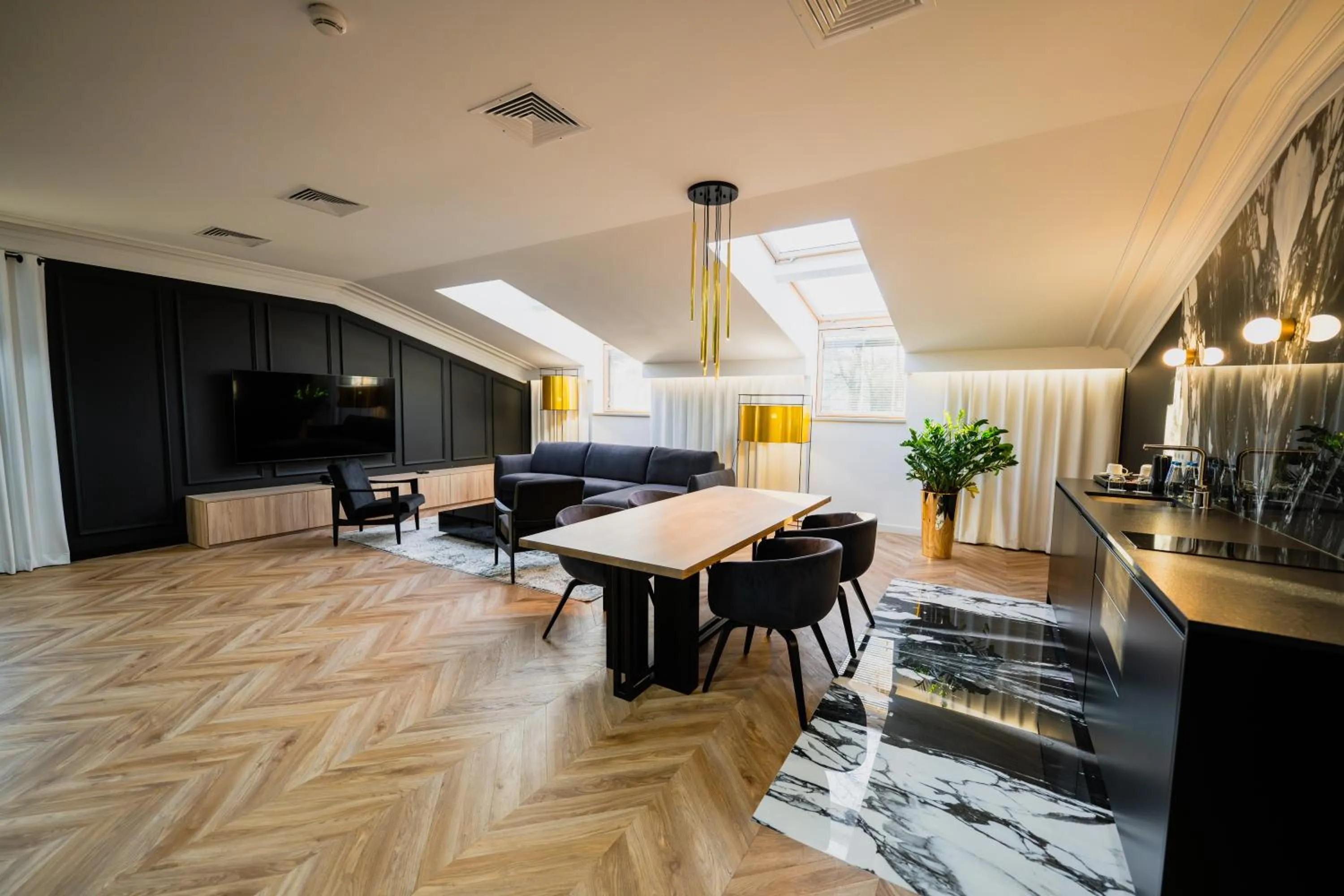 Kitchen or kitchenette in Hotel Park 17