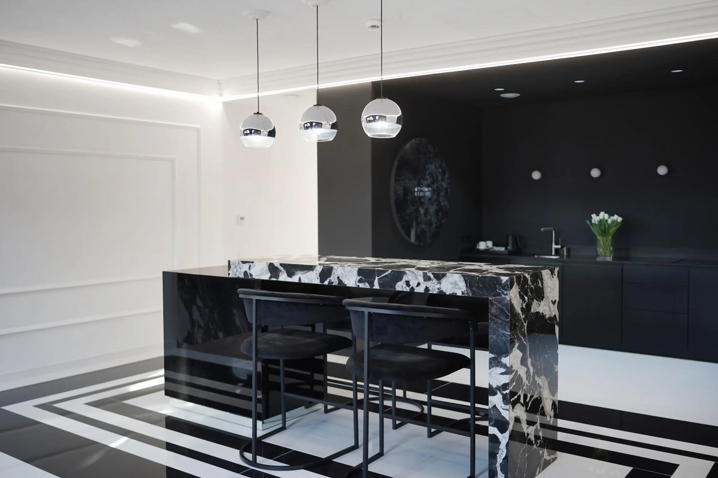 Kitchen or kitchenette in Hotel Park 17
