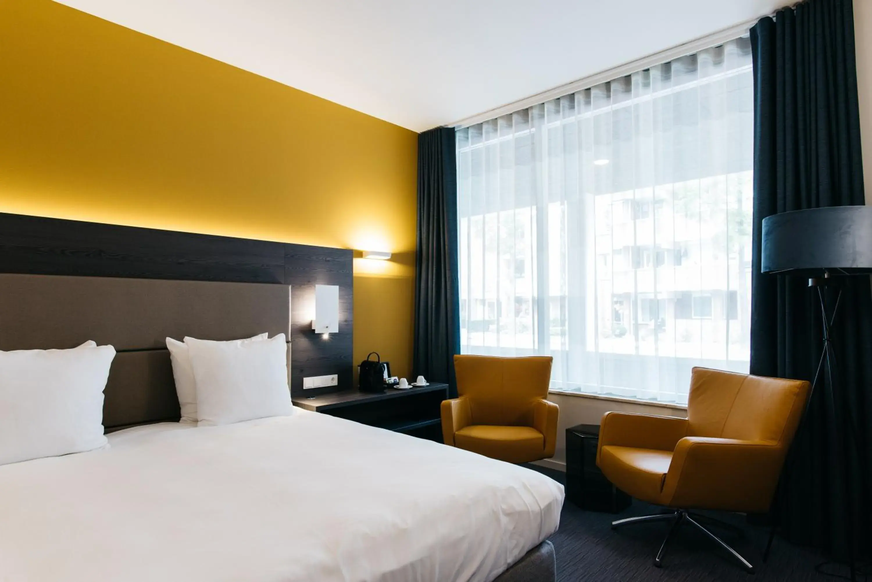 Bedroom, Bed in Fletcher Hotel-Restaurant Weert Bedroom, Bed in Fletcher Hotel-Restaurant Weert