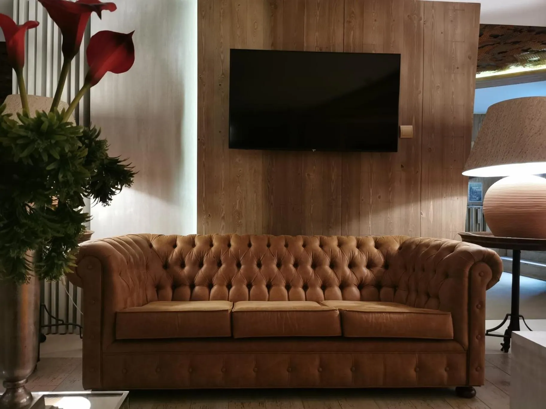 Communal lounge/ TV room in Hotel Las Treixas