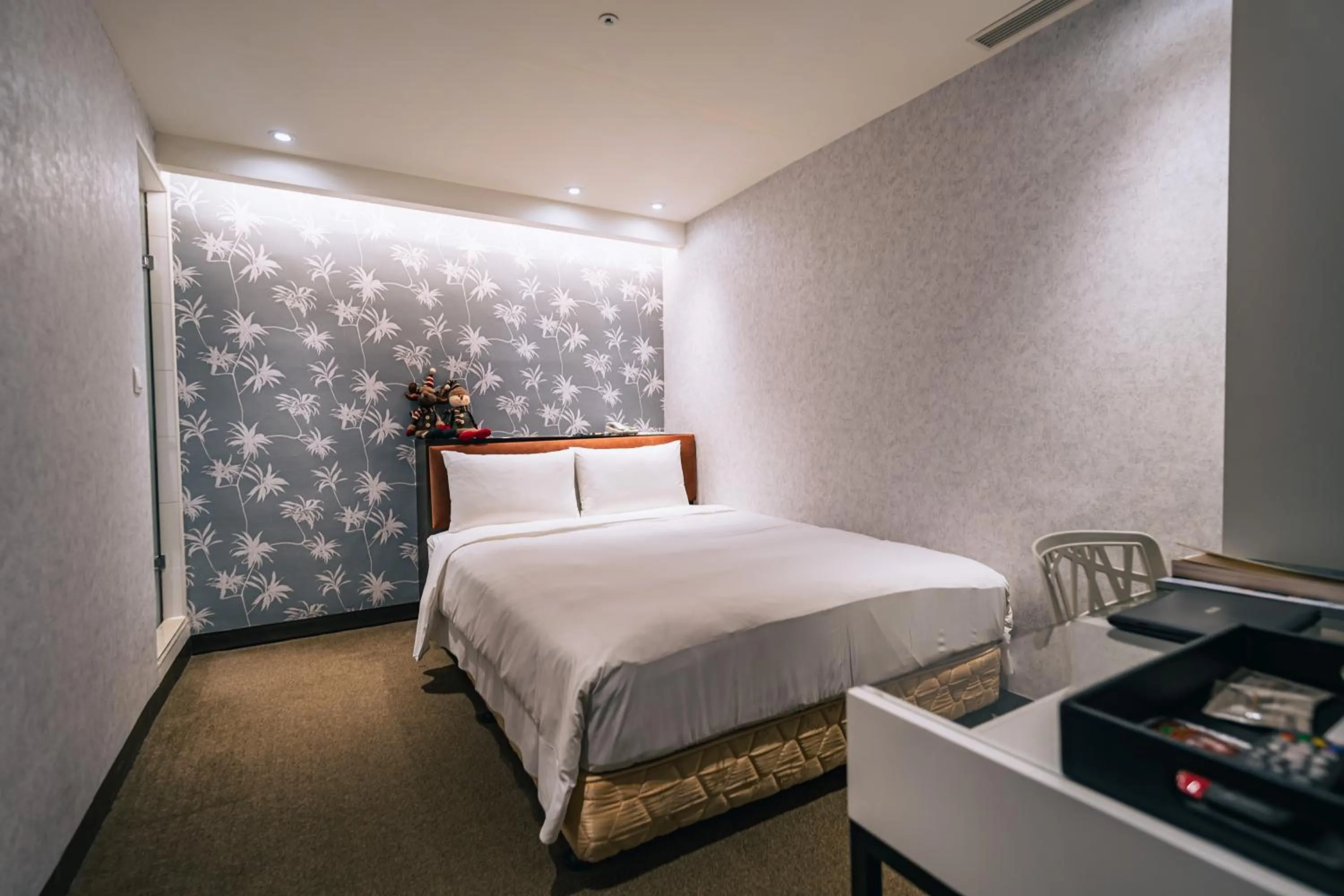 Bed in Hotel Puri Taipei Station Branch