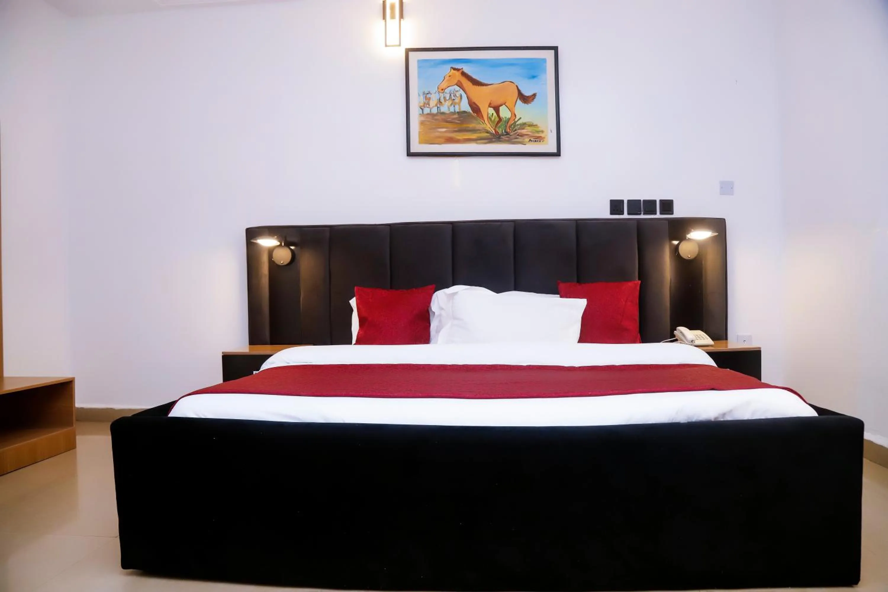 Bed in Western Dreams Hotel