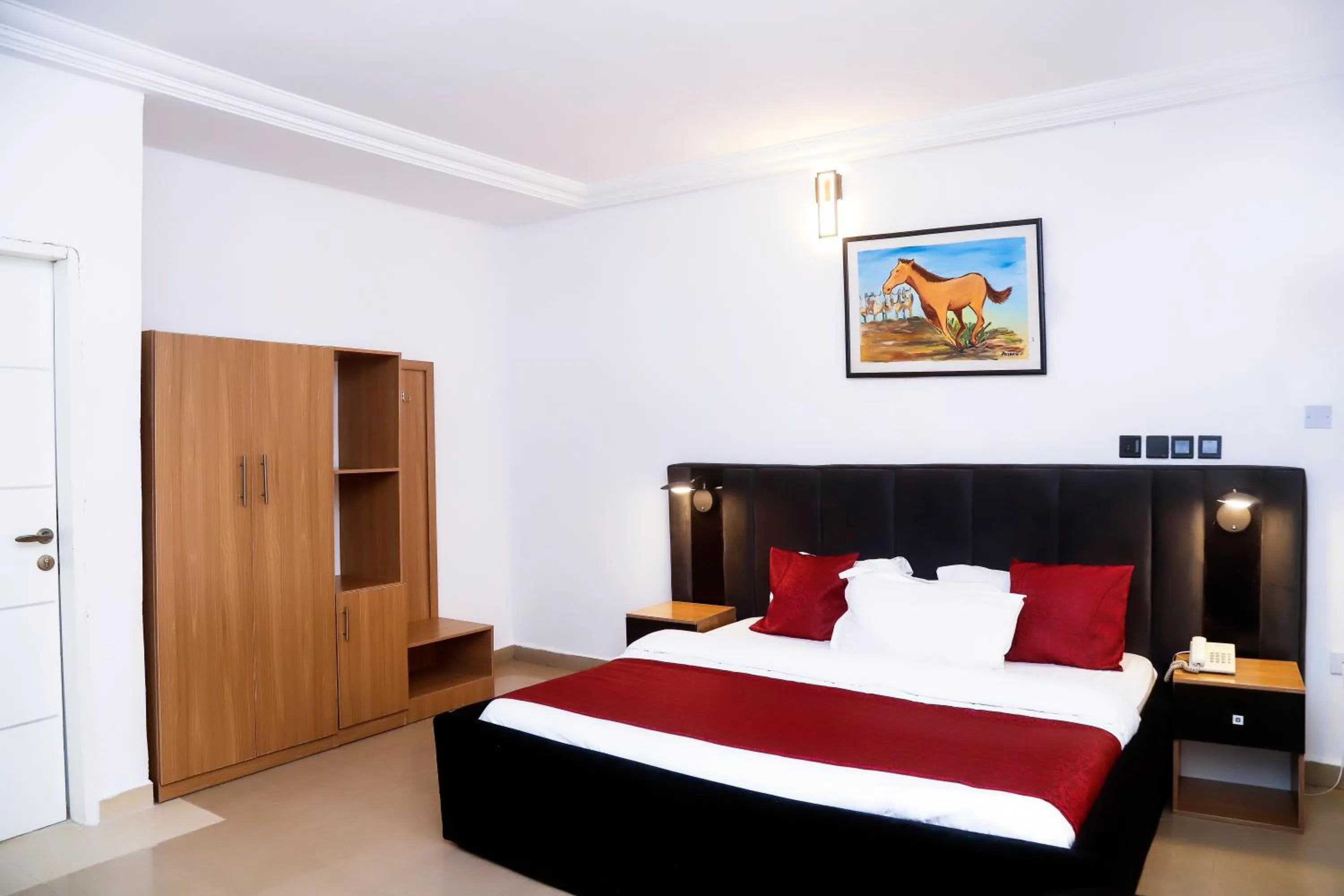 Bed in Western Dreams Hotel