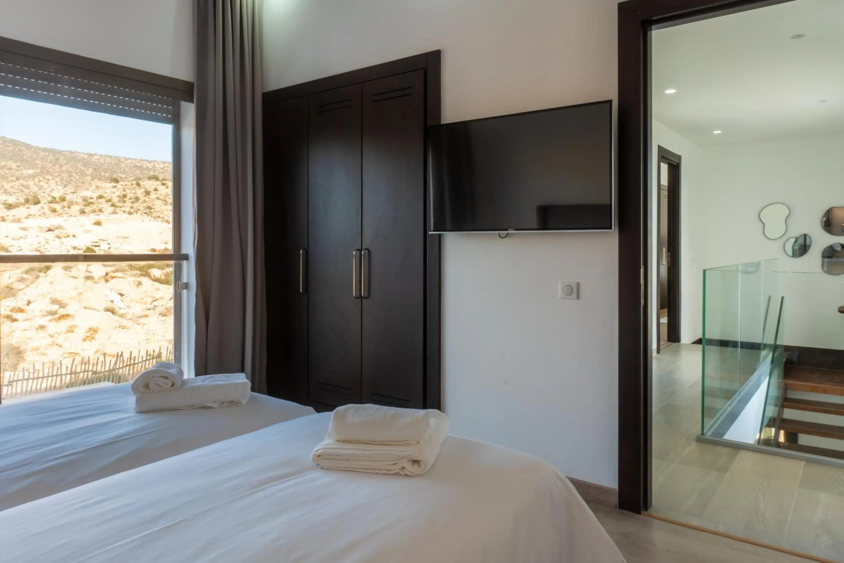 Bedroom, Bed in Salam Taghazout - luxury villa - Pool - 8 Px