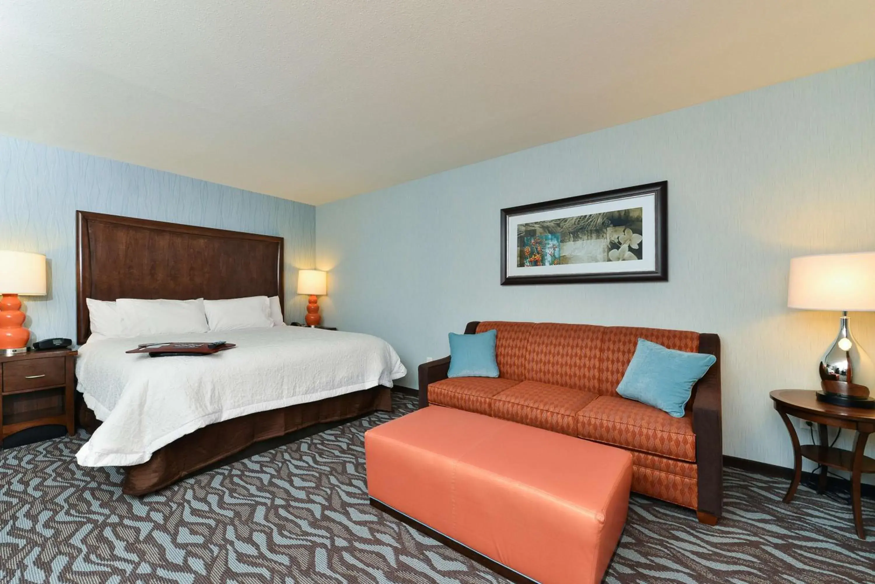 King Room with Sofa Bed - Non-Smoking in Hampton Inn Corning/Painted Post King Room with Sofa Bed - Non-Smoking in Hampton Inn Corning/Painted Post